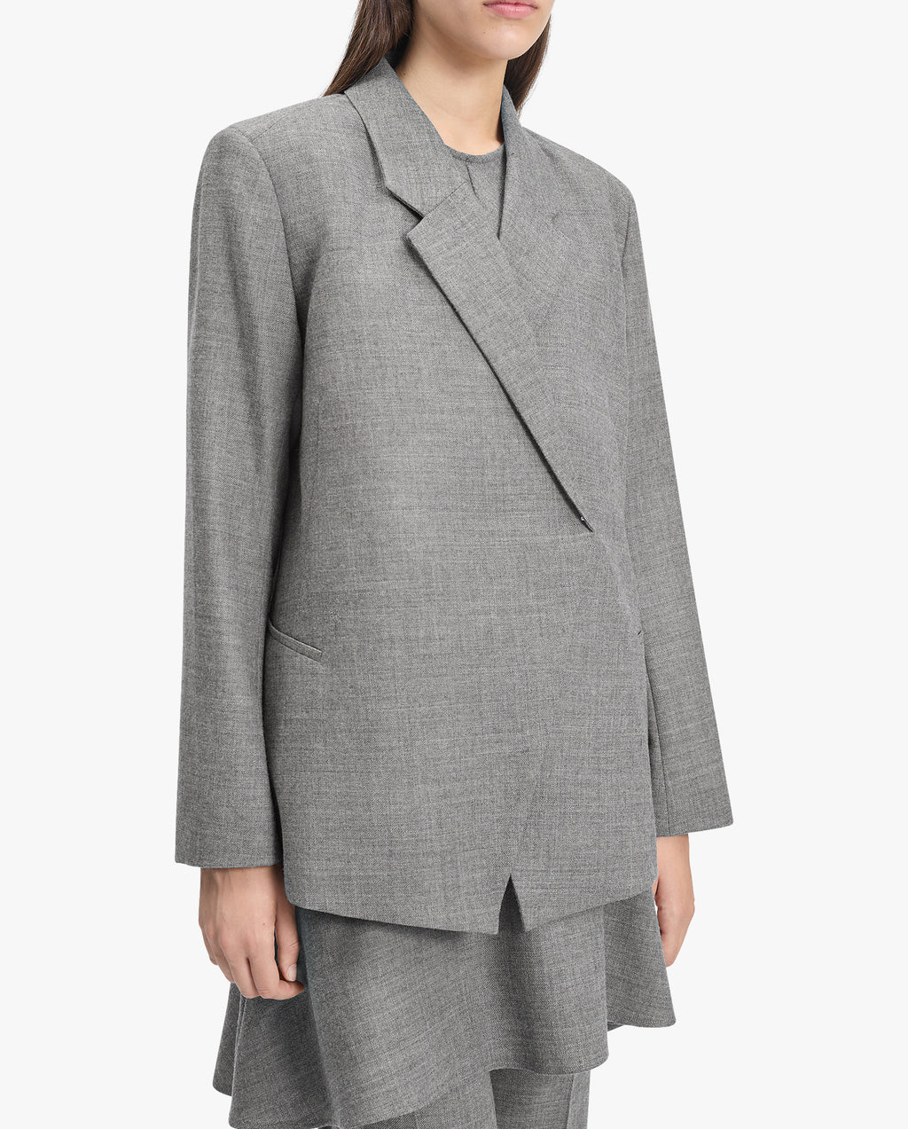 Polus Melange Wool Suit Jacket