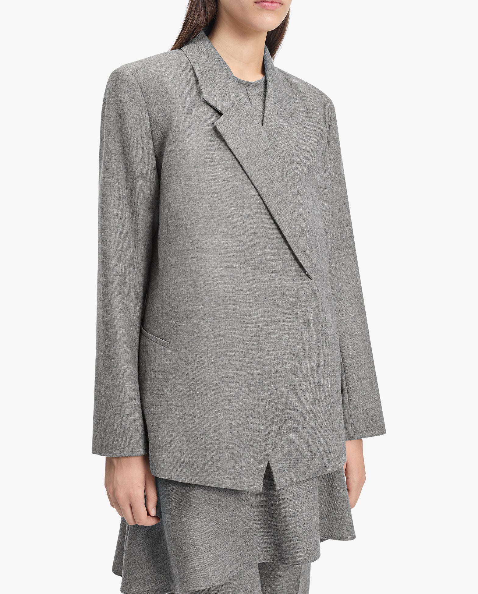 Polus Melange Wool Suit Jacket