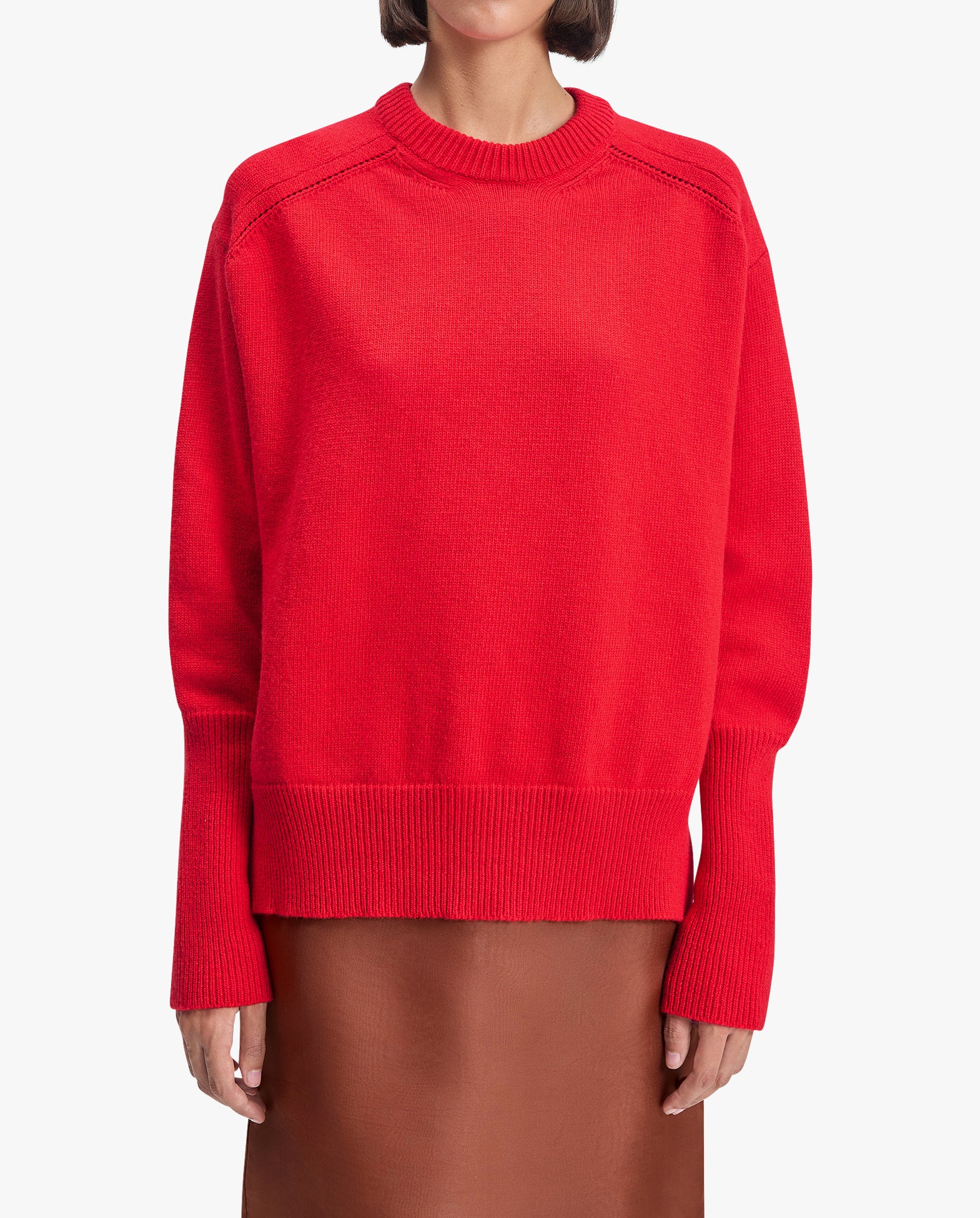 View Round-Neck Knit Sweater