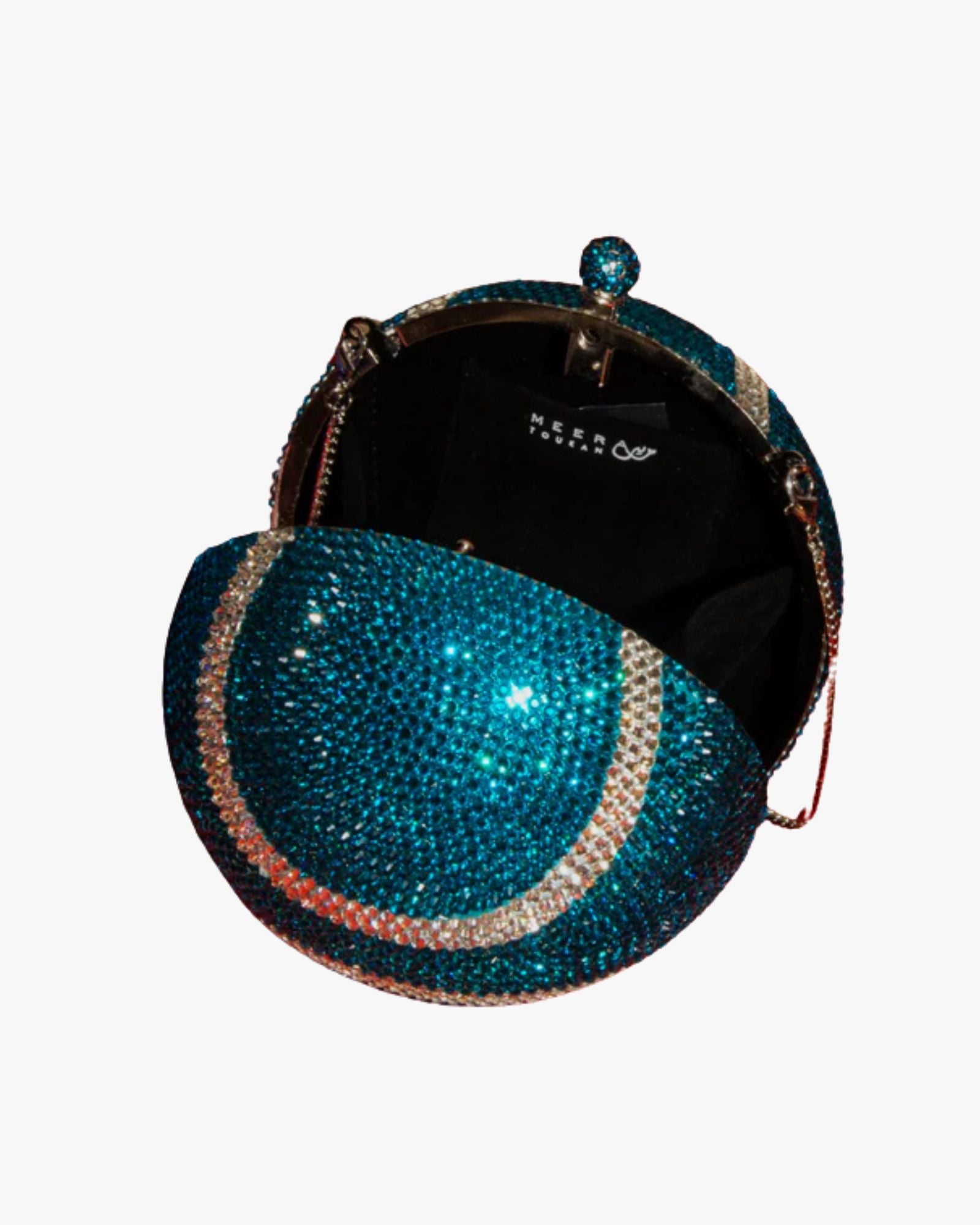 Pochette a forma di palla da tennis blu