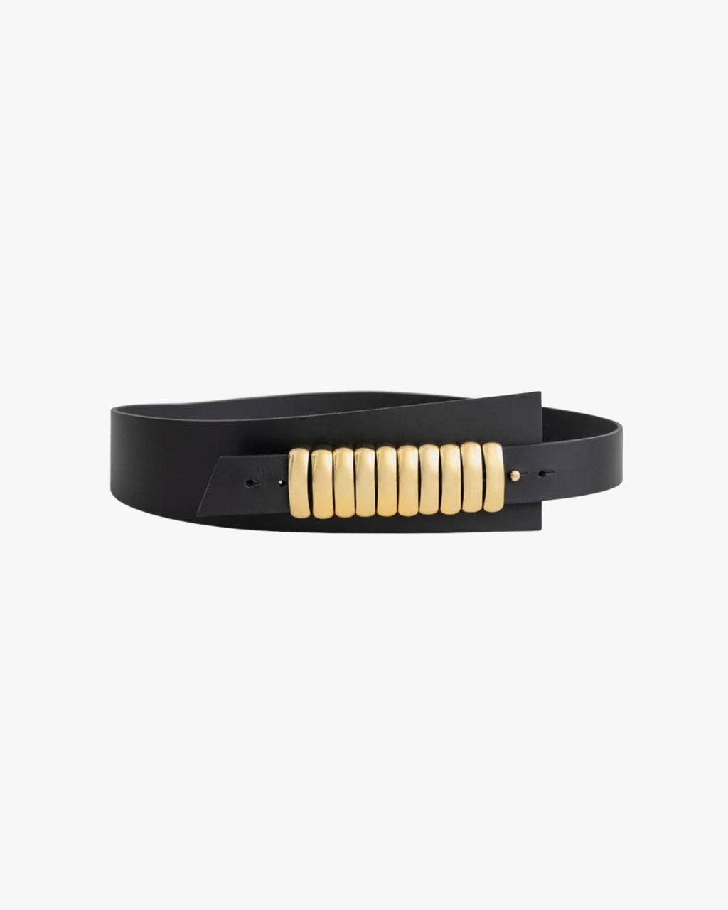 Cintura Bolt Nera Con Oro