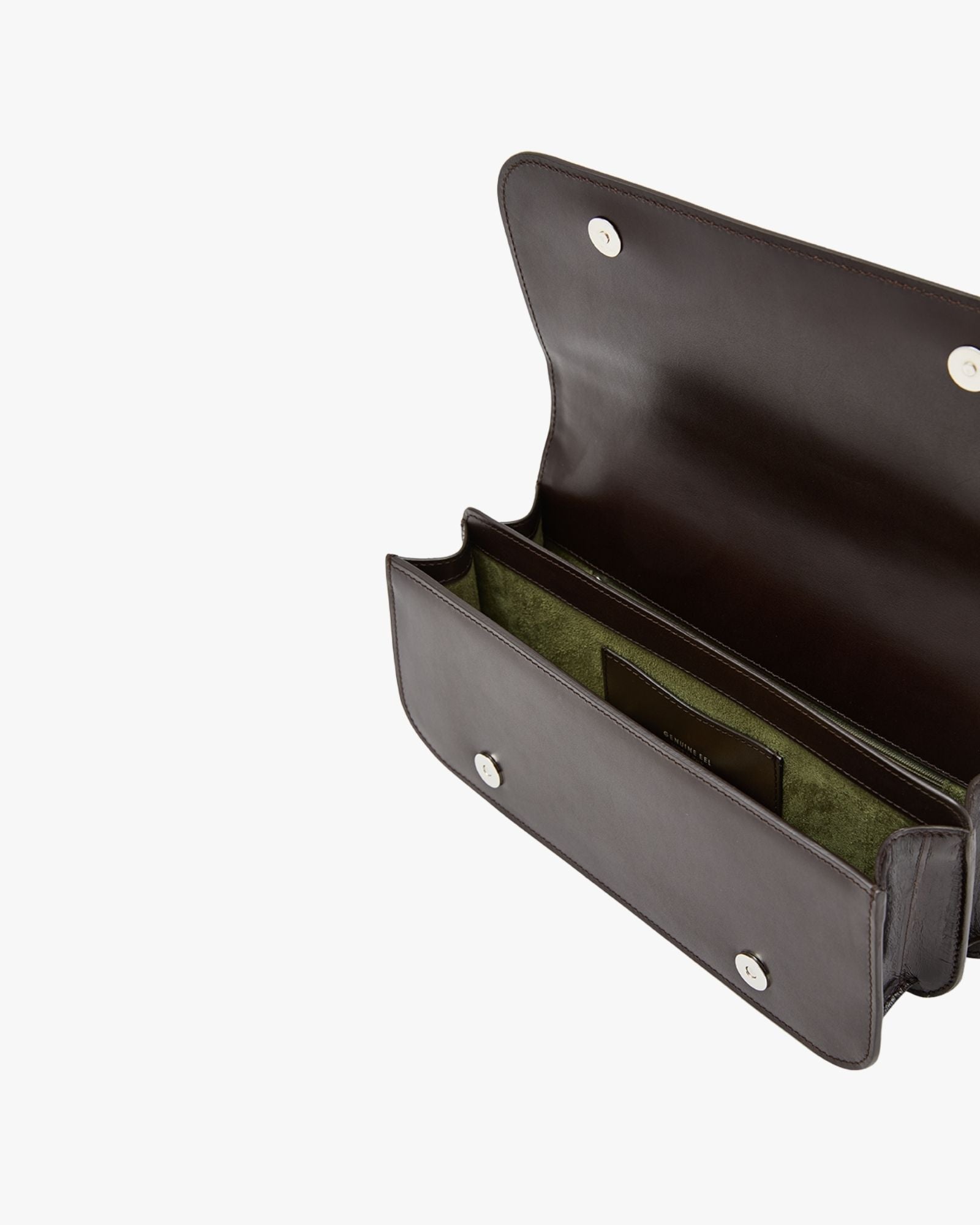 Medium-Sized Bag In Eel Dark Brown Bonissima Long