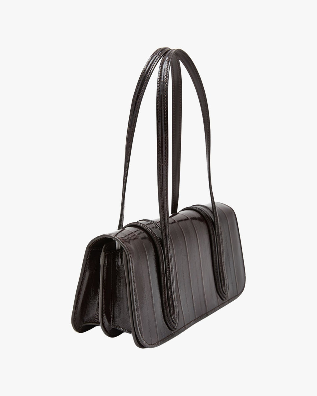 Medium-Sized Bag In Eel Dark Brown Bonissima Long