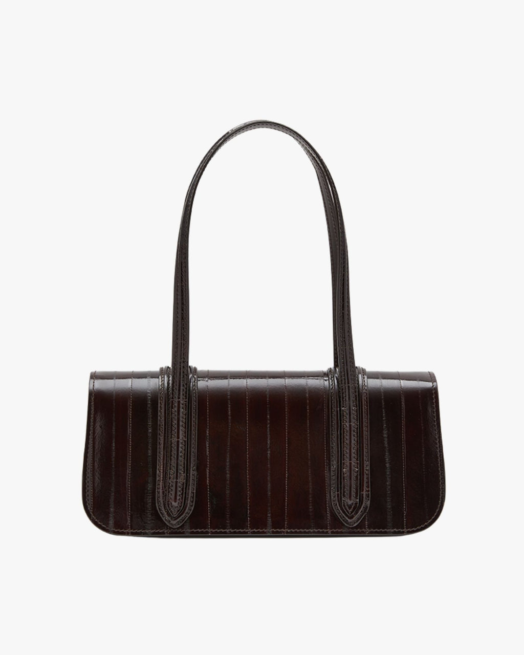 Medium-Sized Bag In Eel Dark Brown Bonissima Long