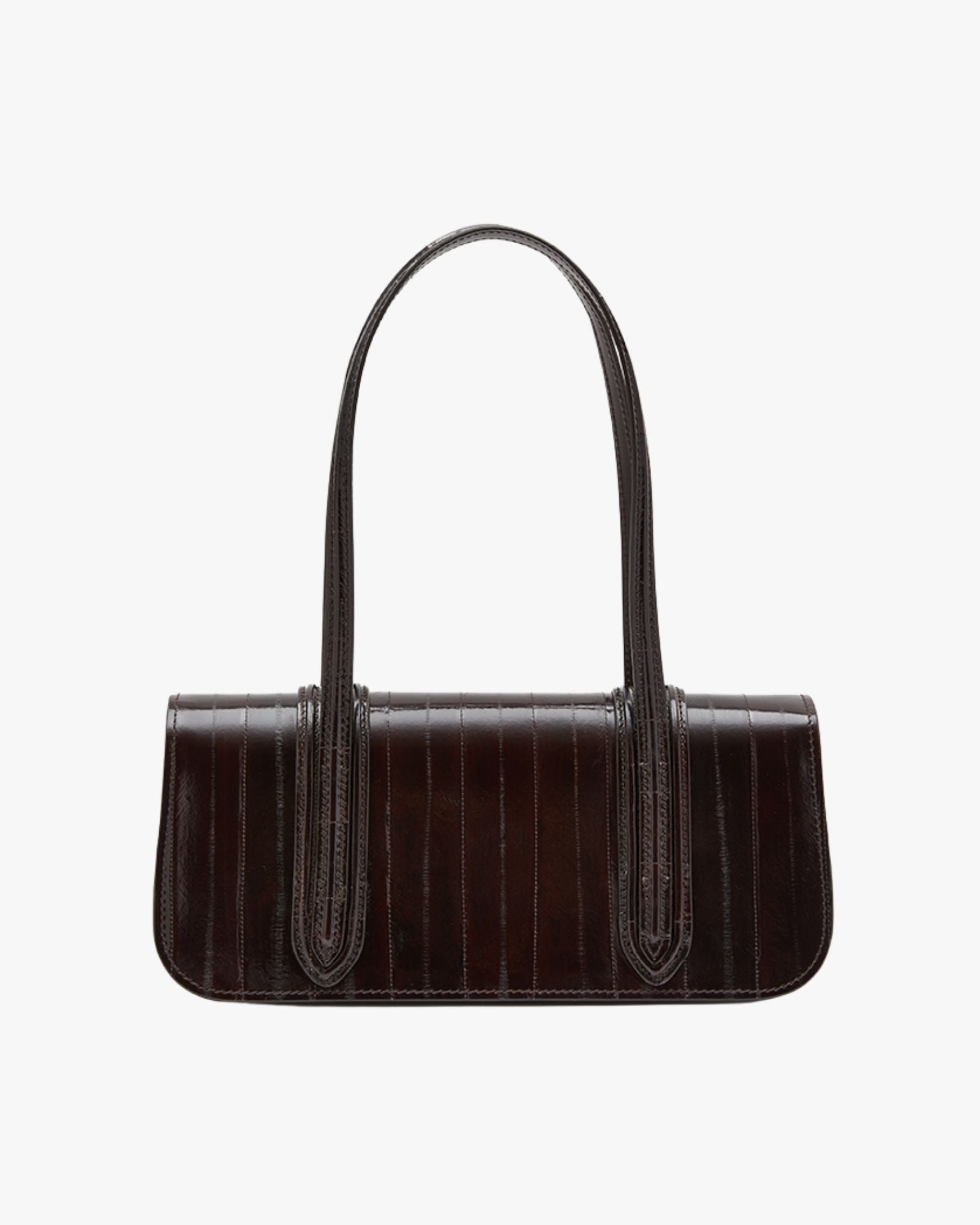 Medium-Sized Bag In Eel Dark Brown Bonissima Long