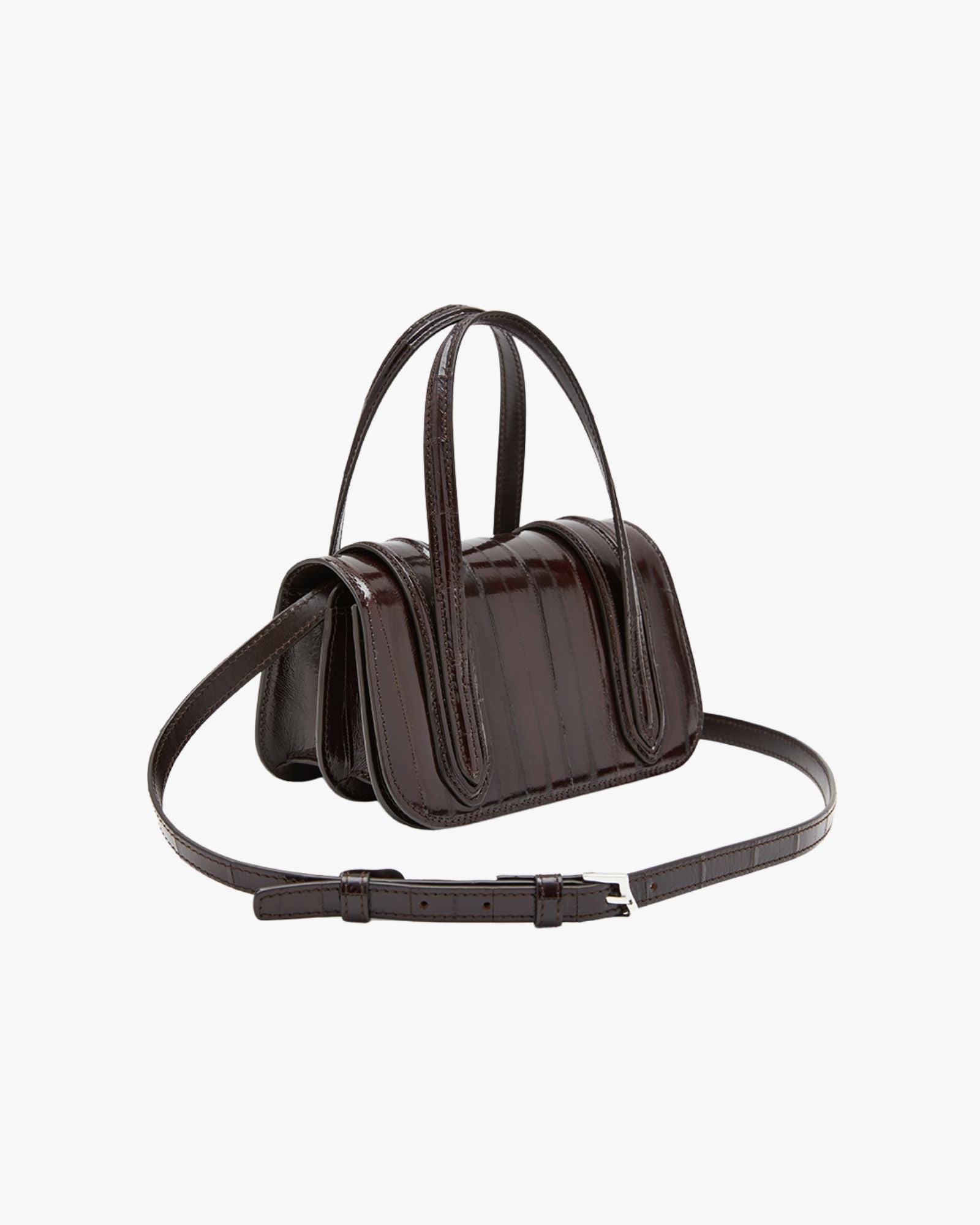 Small-Sized Bag In Eel Dark Brown Bonissima Small