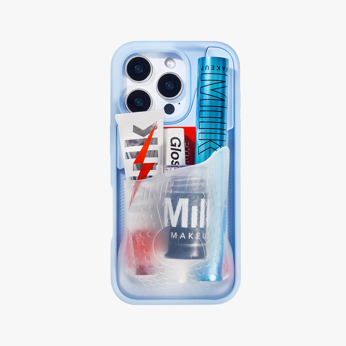 Flex Pouch Case Baby Blue/ Clear