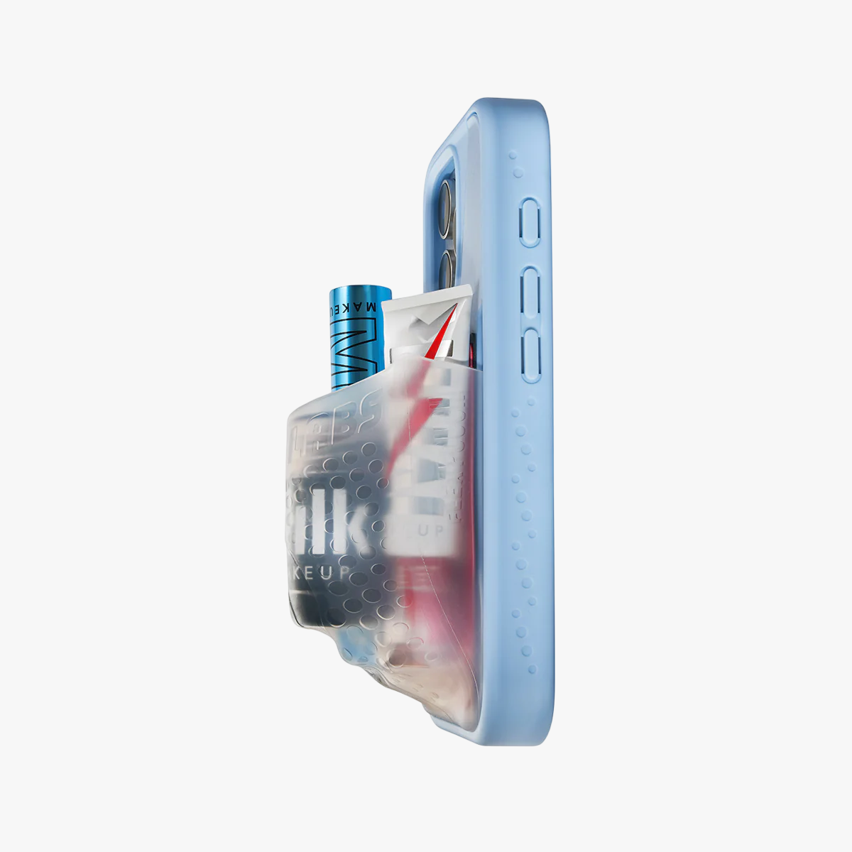 Flex Pouch Case Baby Blue/ Clear