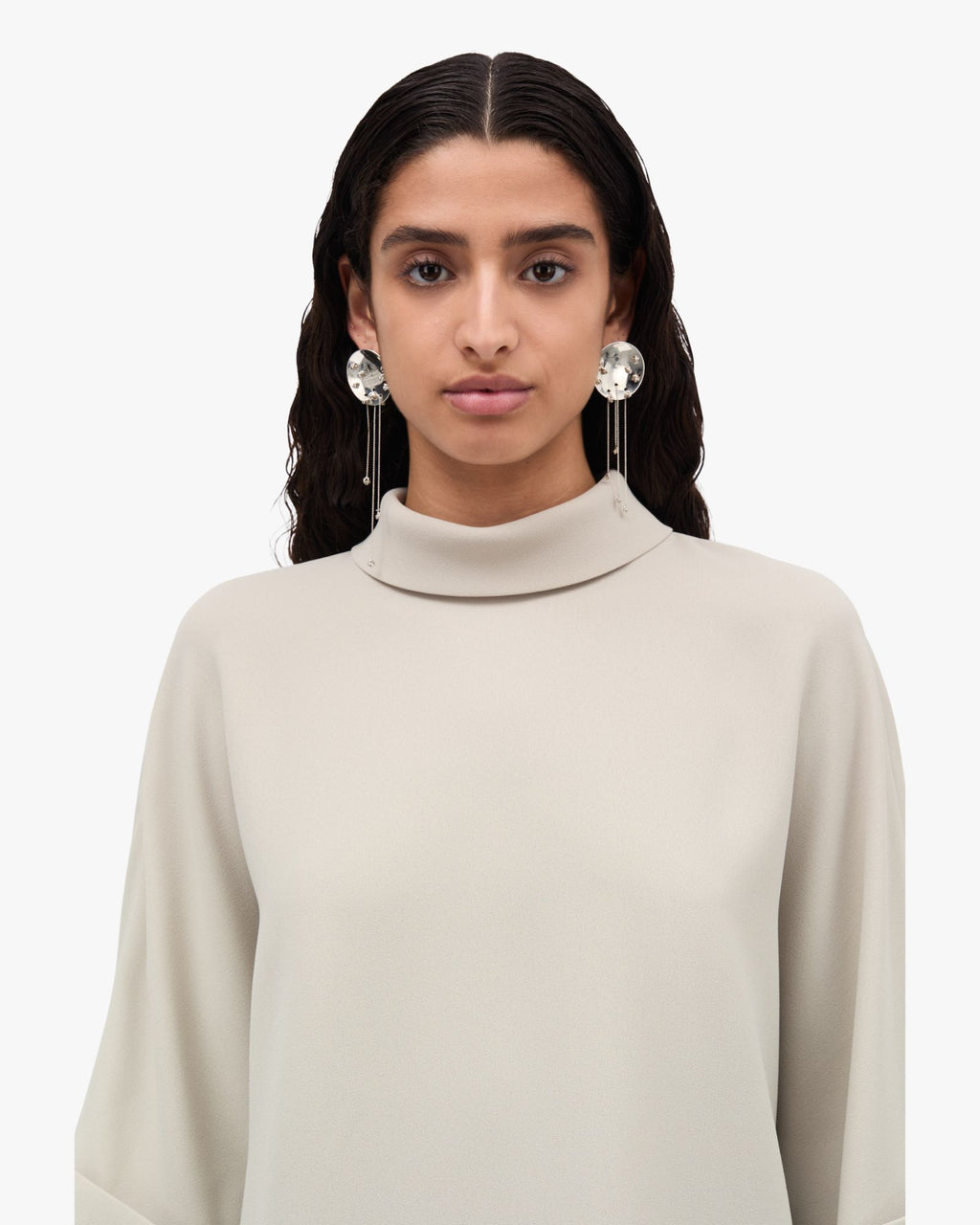 Bailee Crepe Georgette Shirt Sand