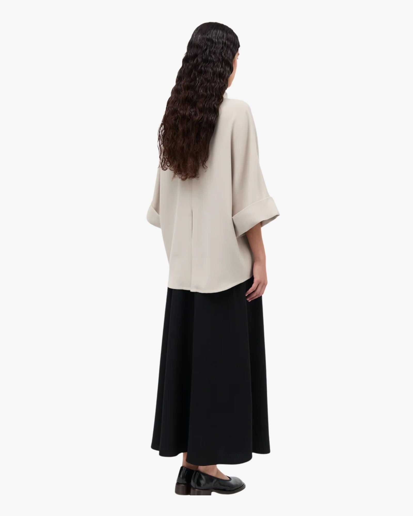 Bailee Crepe Georgette Shirt Sand