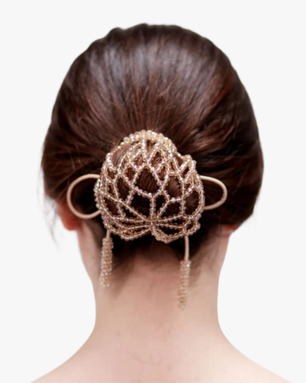 Beaded Ballet Bun Beige