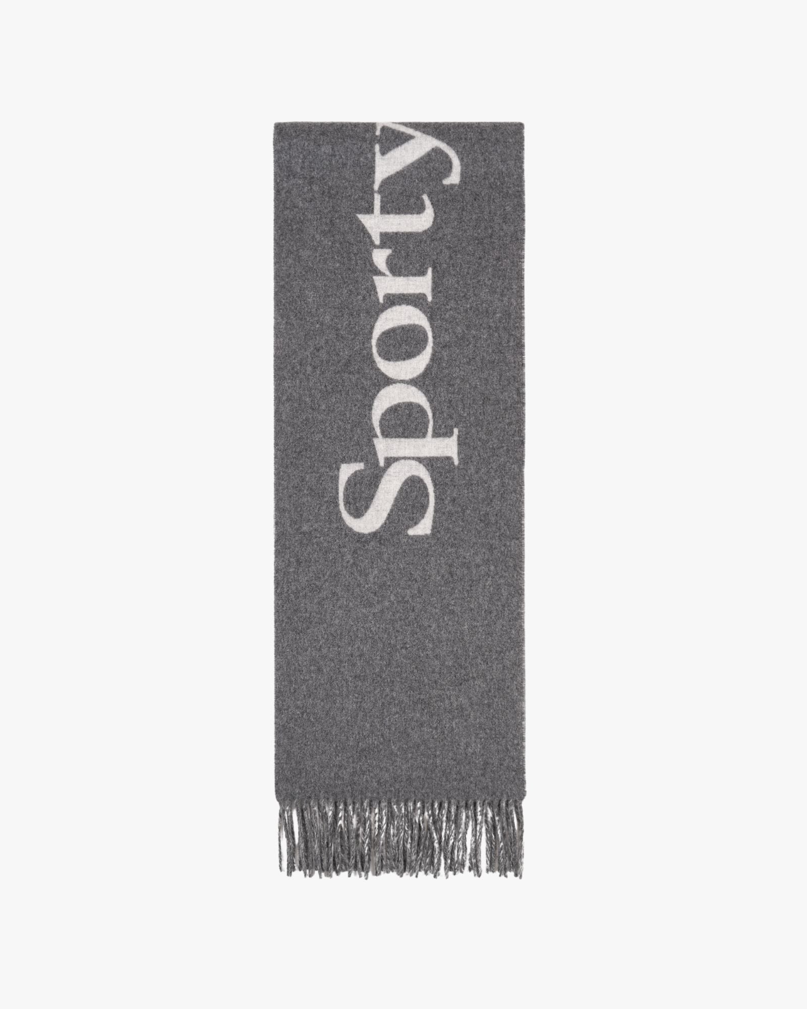 Big Serif Scarf Gray