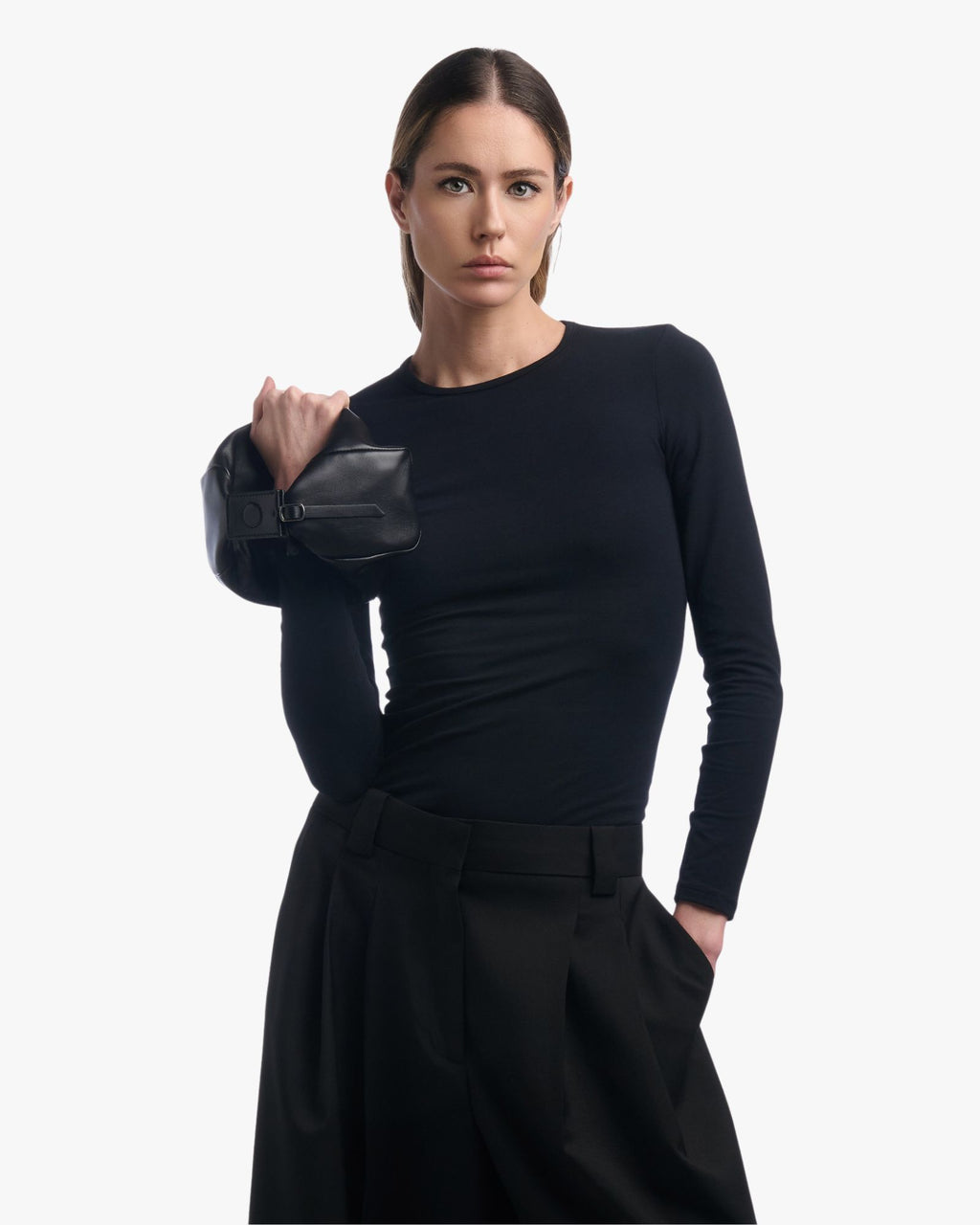 Joy Small Nappa Leather Bag – Black