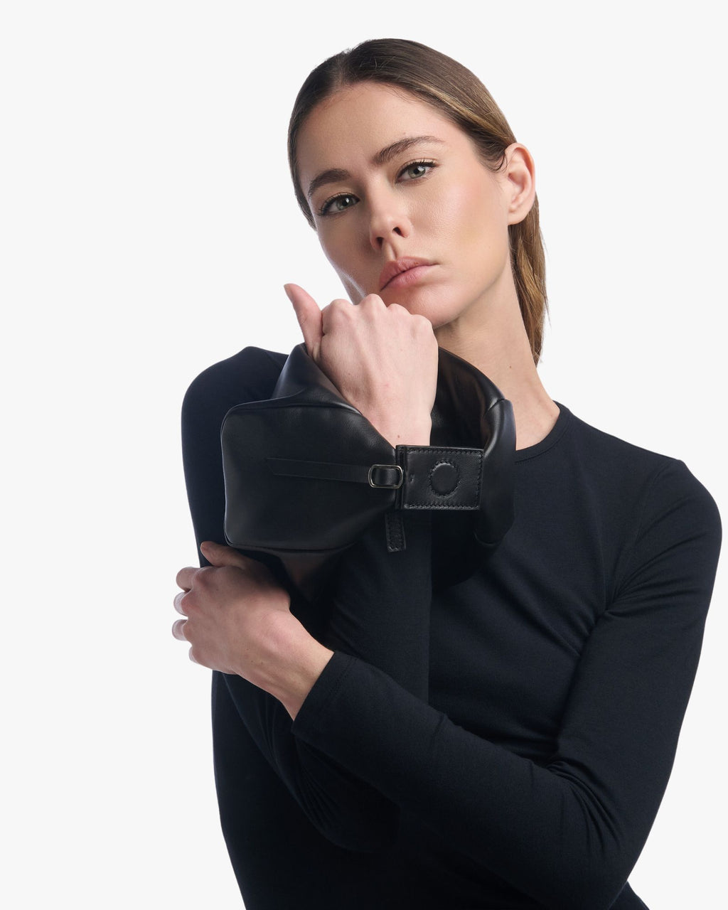 Joy Small Nappa Leather Bag – Black