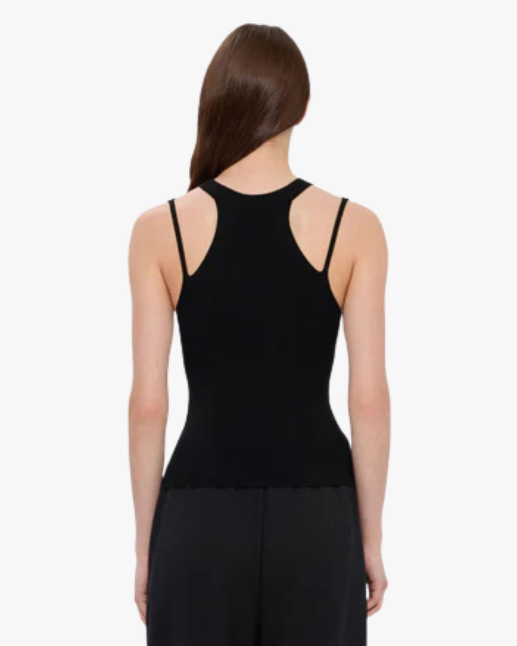 Top in maglia nera Msgm