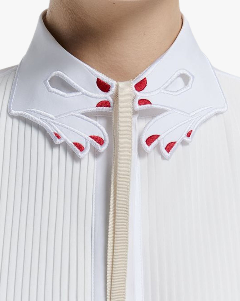 Collar with Hand Details and Grosgrain Ribbon