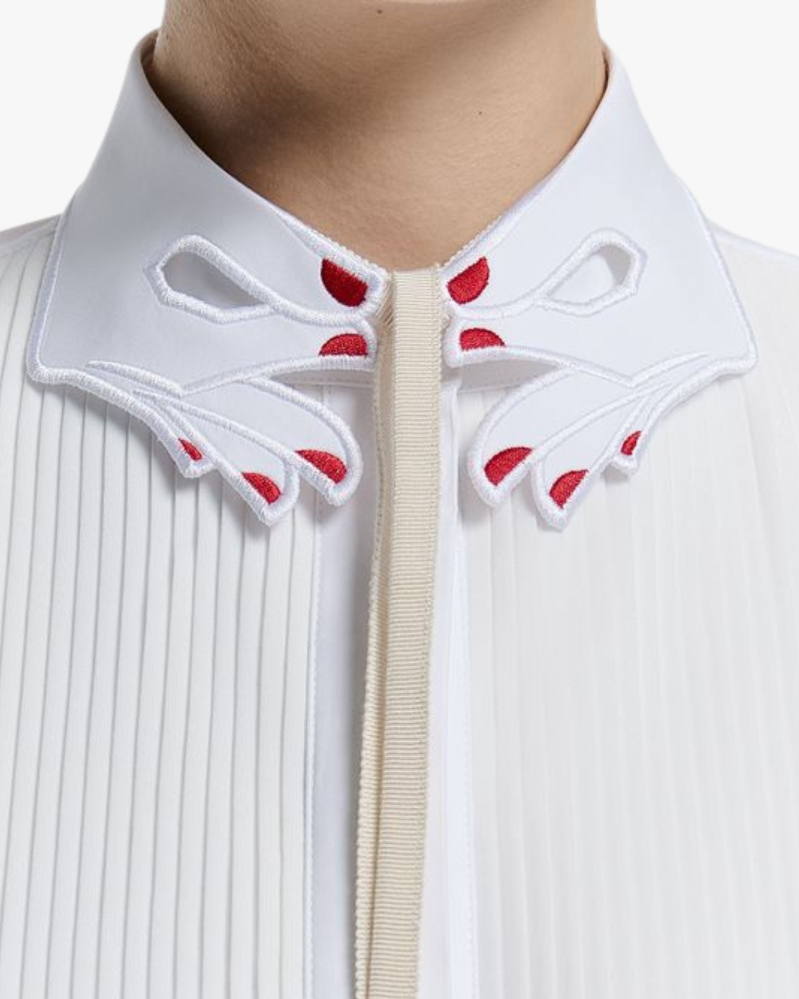 Collar with Hand Details and Grosgrain Ribbon