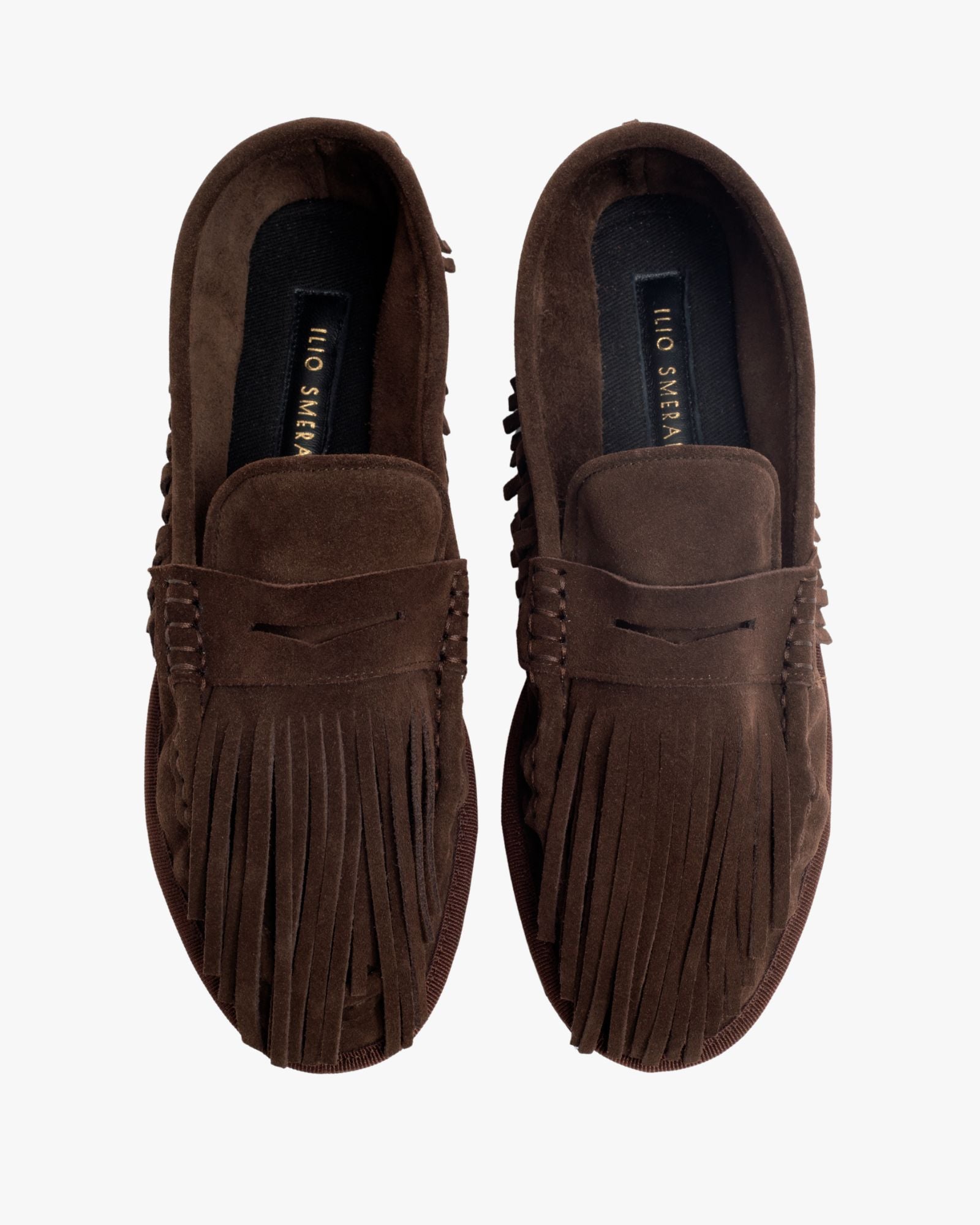 Mocassino Cortina con frange cioccolato