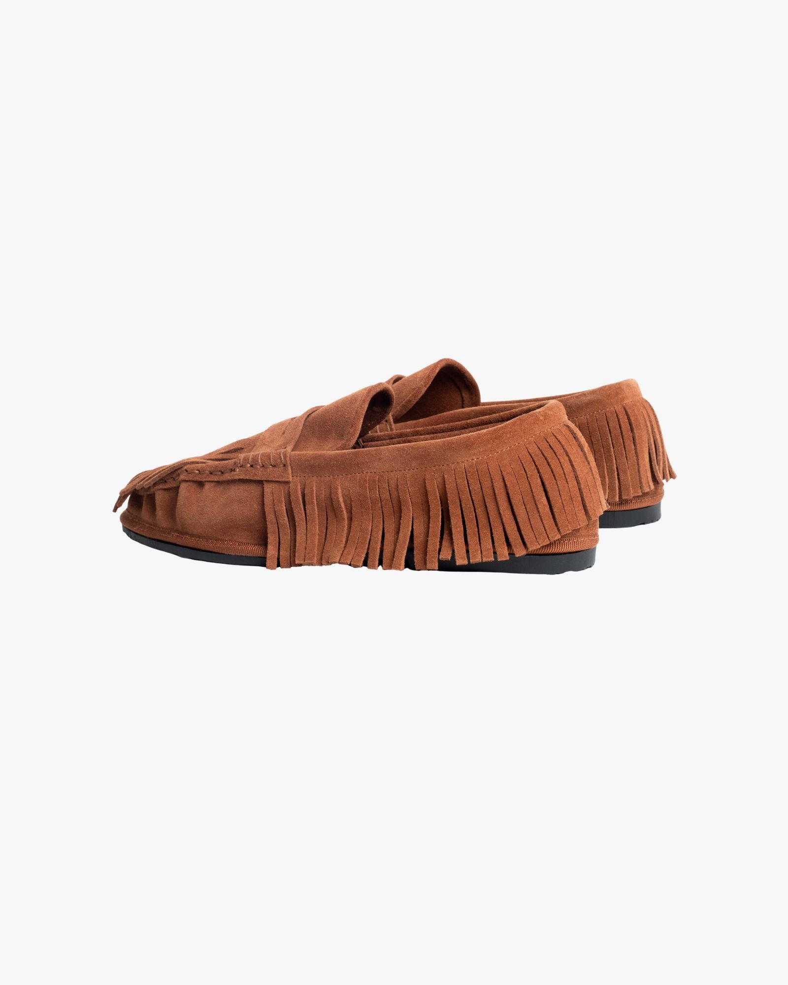 Mocassino Cortina con frange Caramello