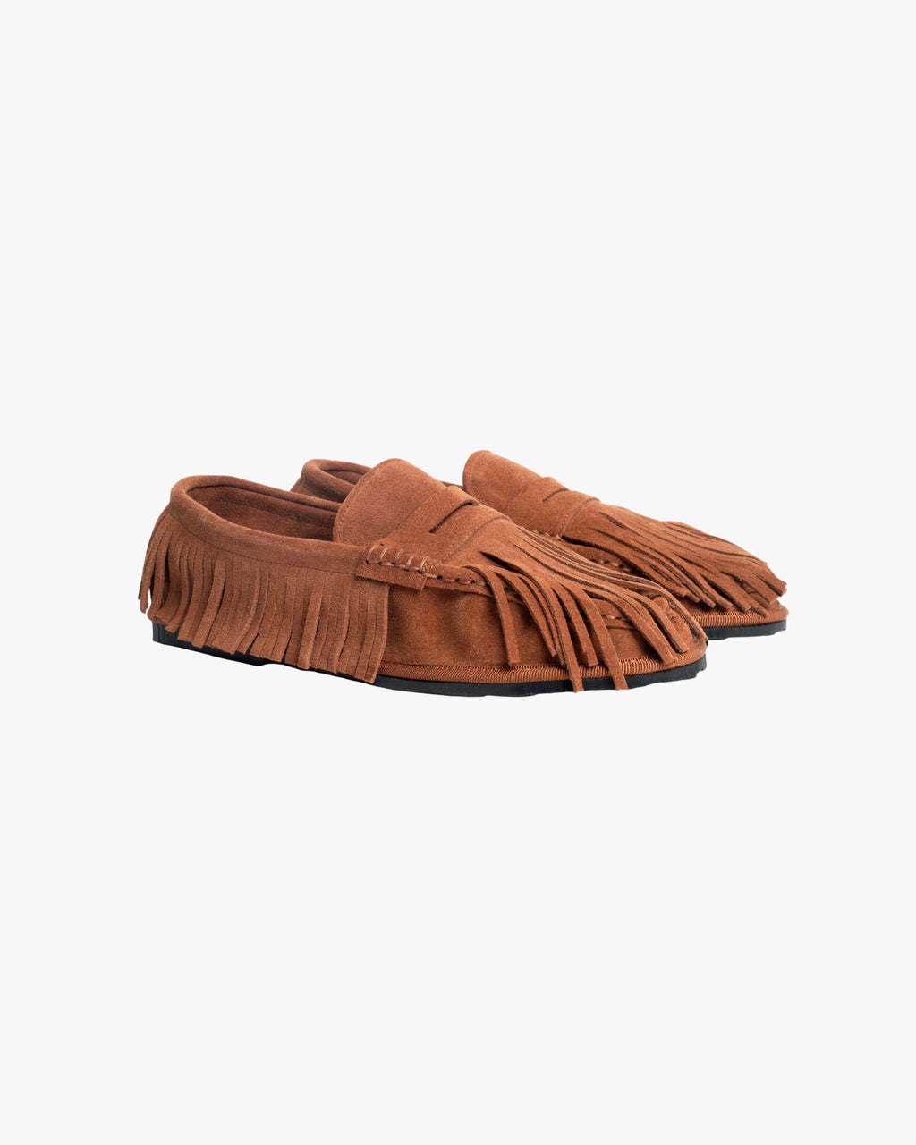 Mocassino Cortina con frange Caramello
