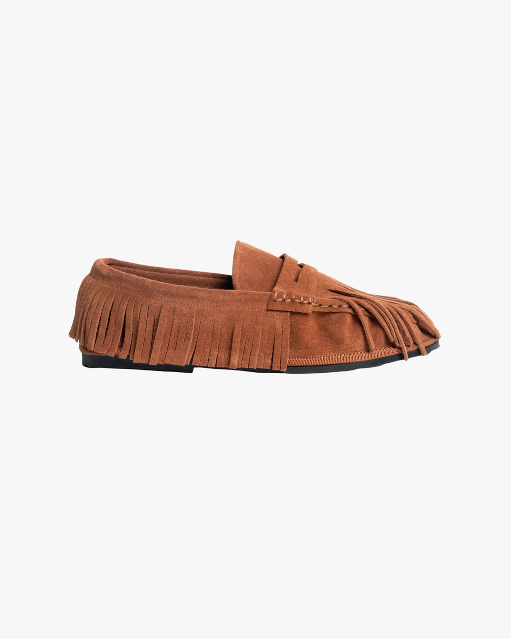 Mocassino Cortina con frange Caramello