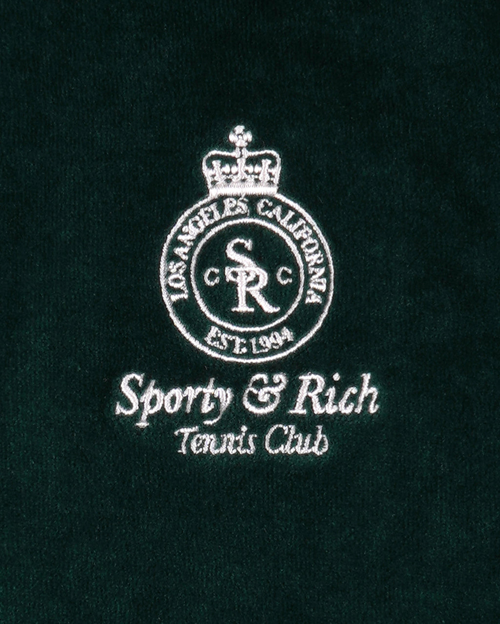 Crown Tennis Velour Short Forest/Ecru