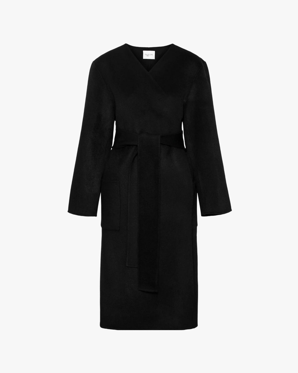 Cape Wool Coat Black
