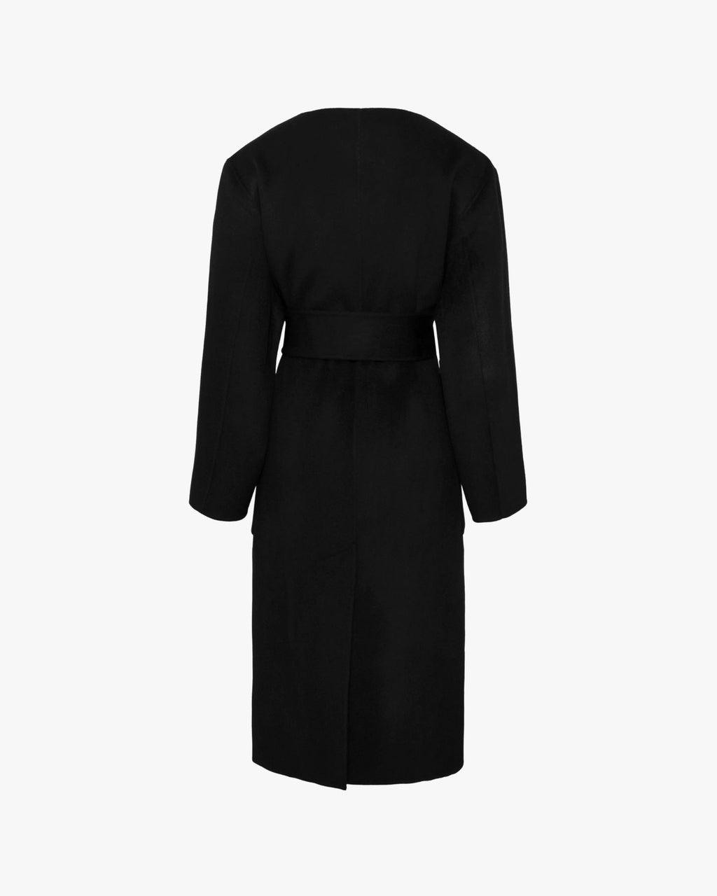 Cape Wool Coat Black