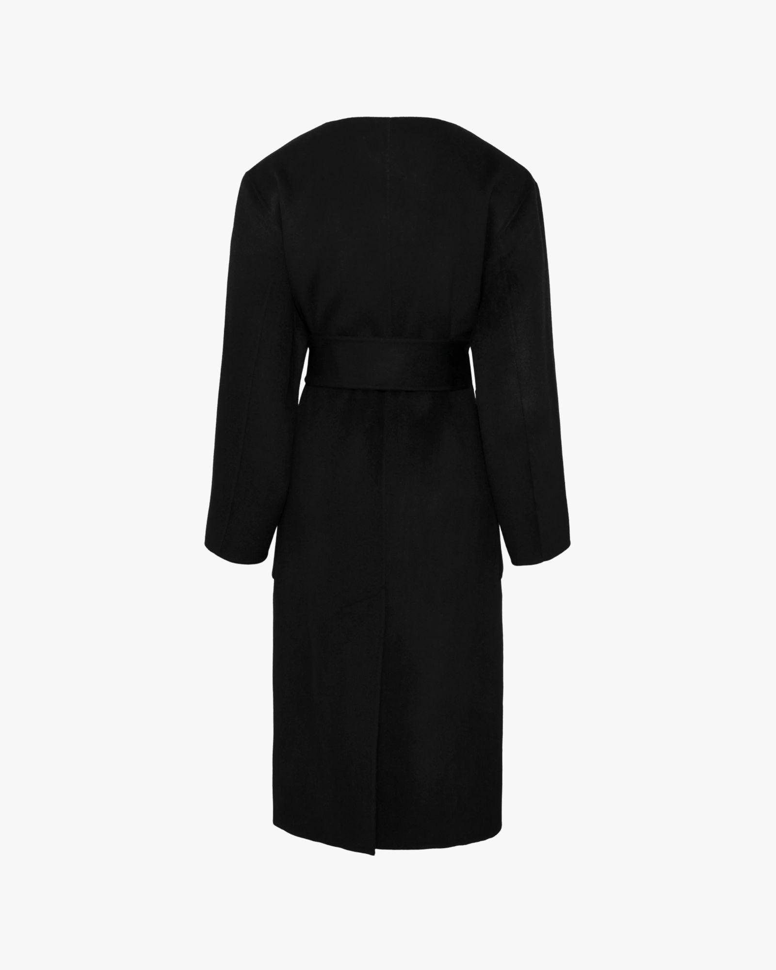 Cape Wool Coat Black