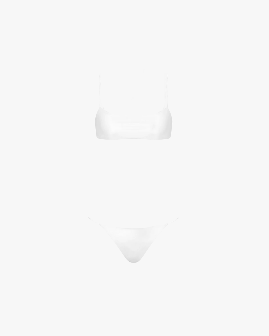 Sporty Line Lycra Bikini White