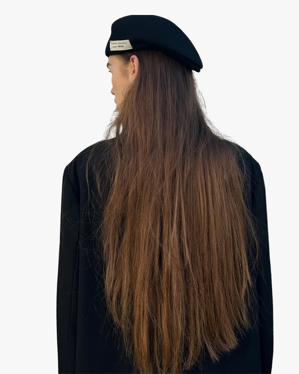 Cappello Coppola in lana nera