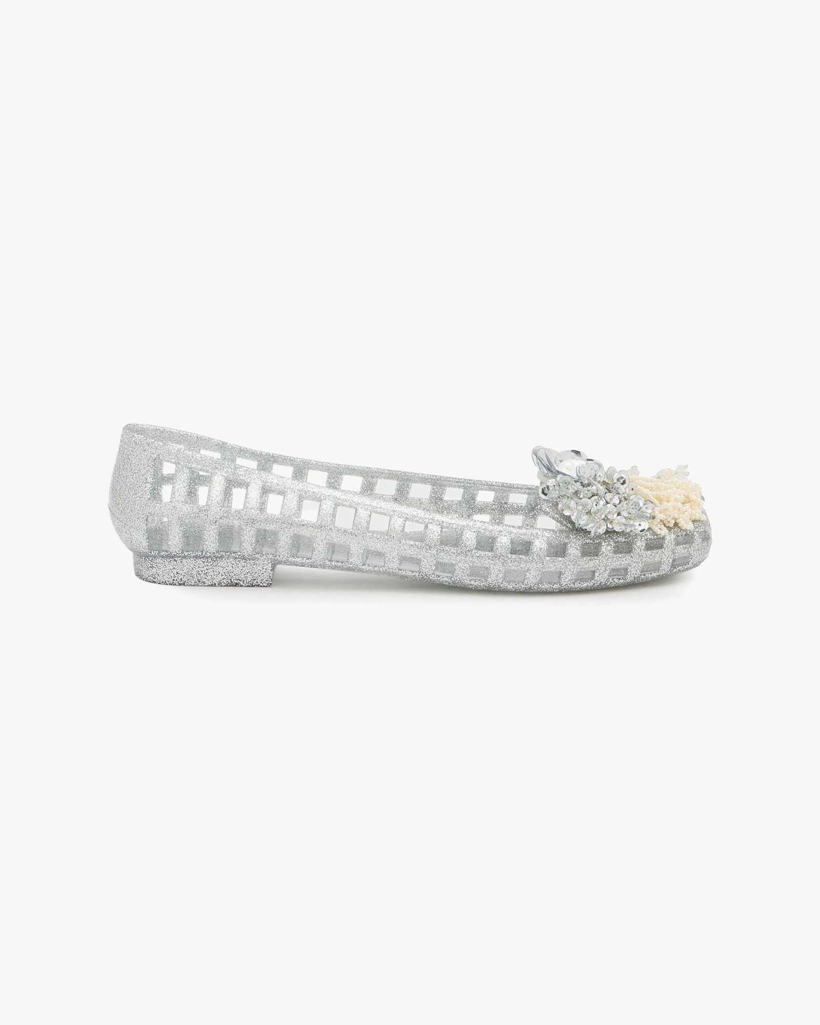 Ballerina Flats Dazzla Silver