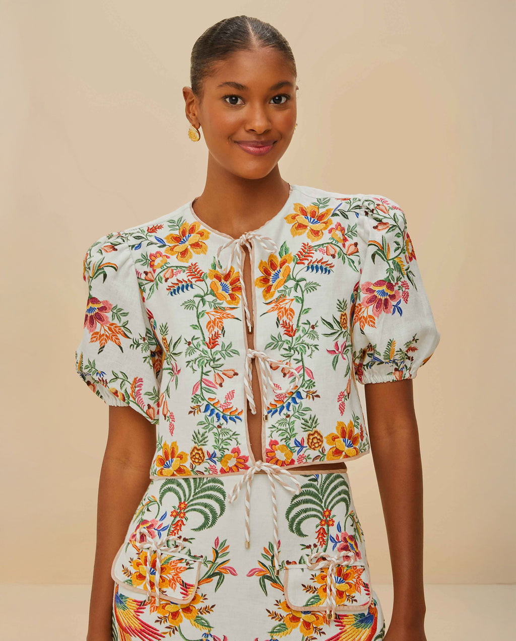 Forest Scarves Blouse