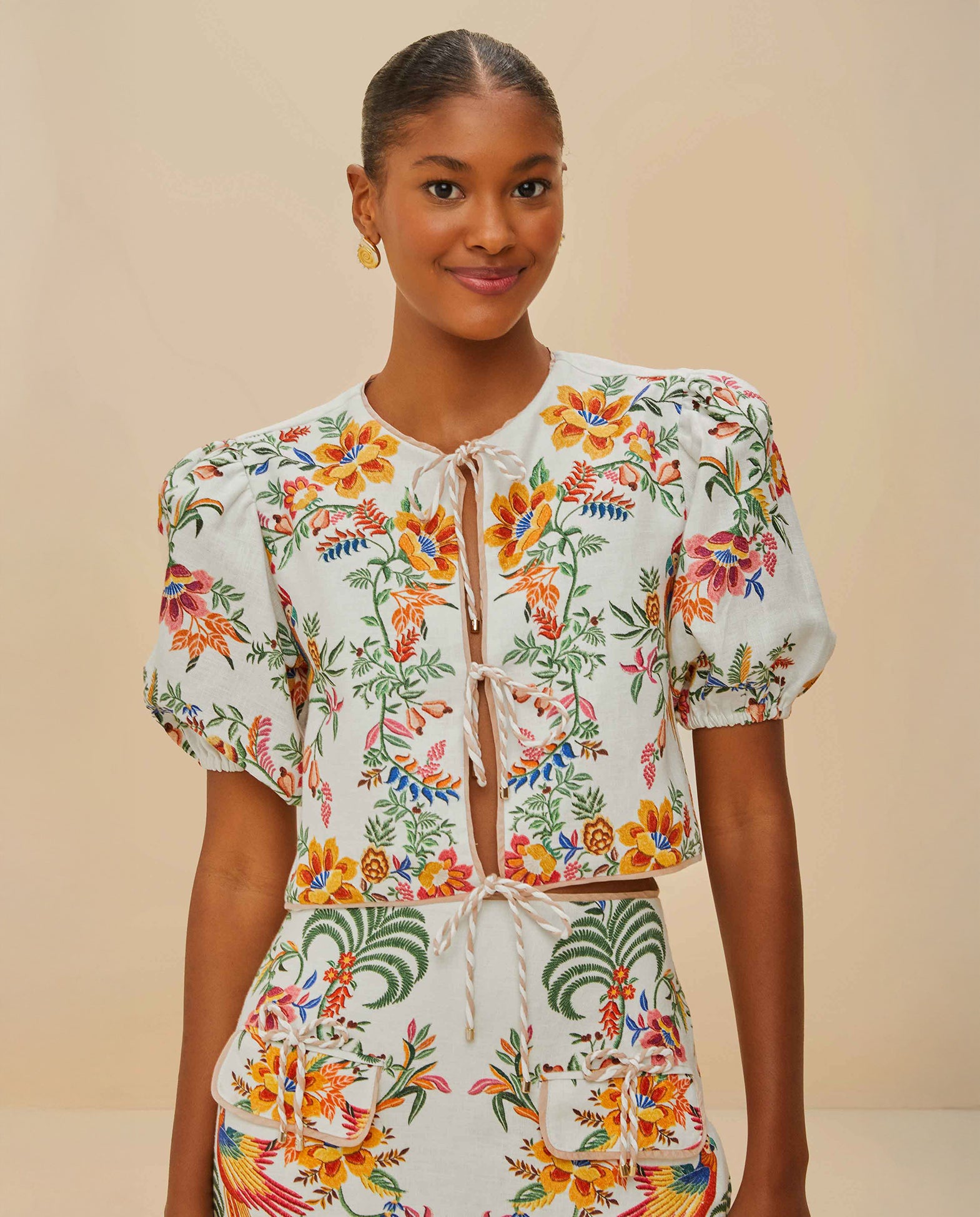 Forest Scarves Blouse