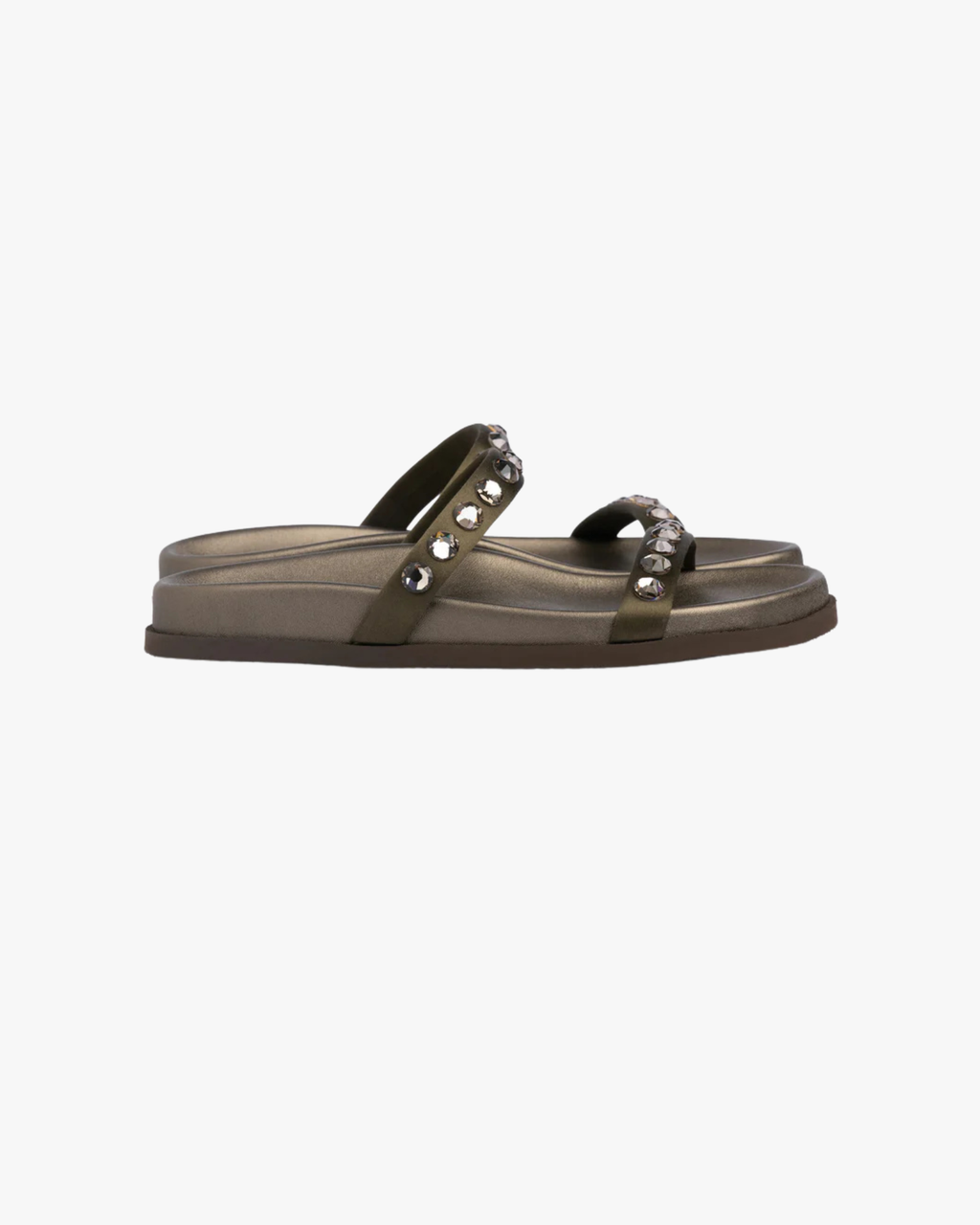 Doyel Sandal In Satin Embellished With Crystal