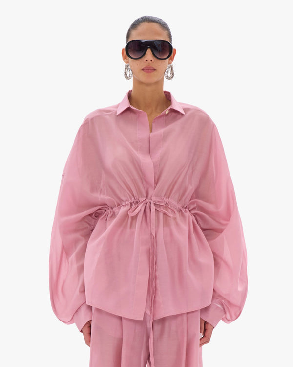 Dalida Antique Pink Shirt Kimono