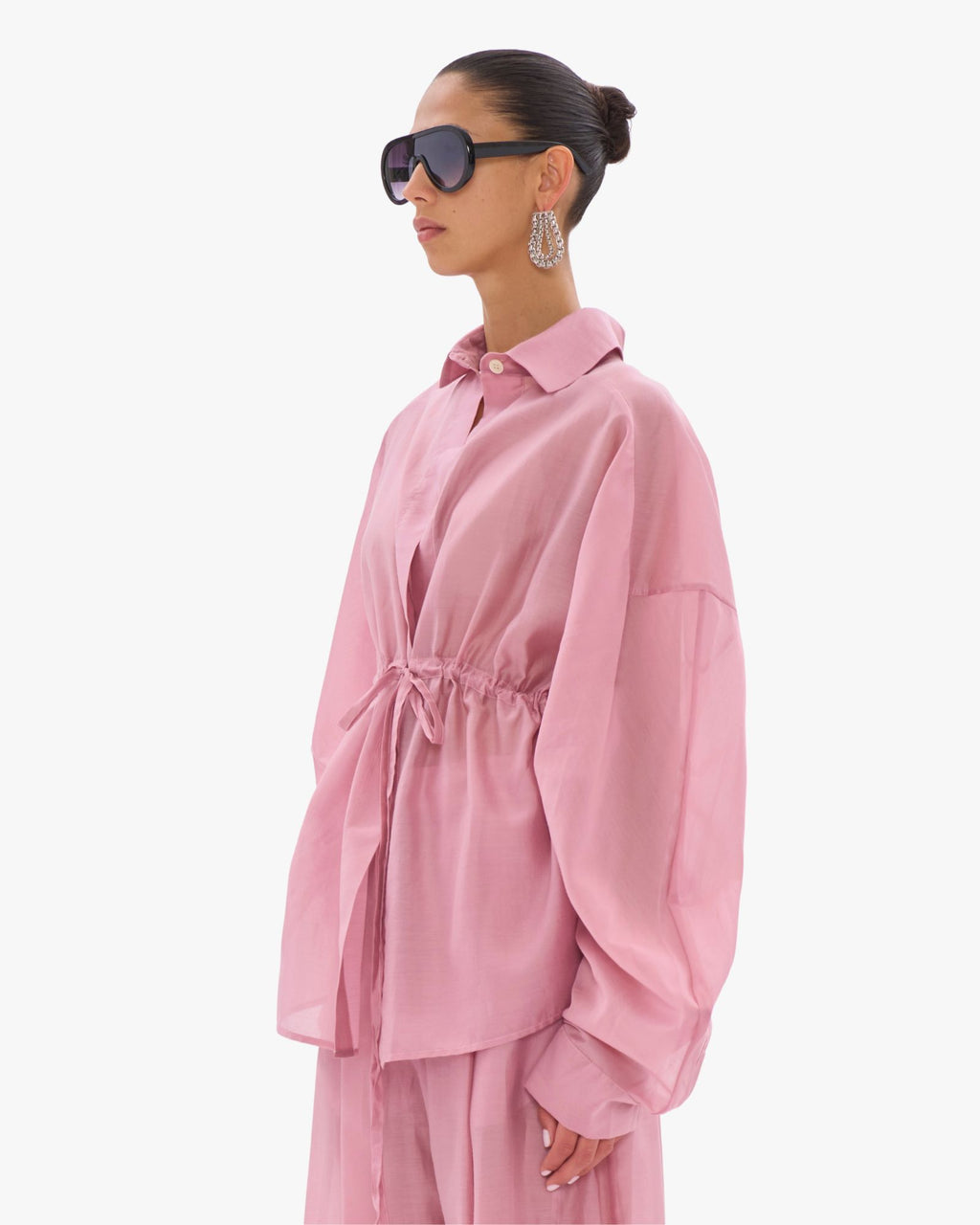 Dalida Antique Pink Shirt Kimono
