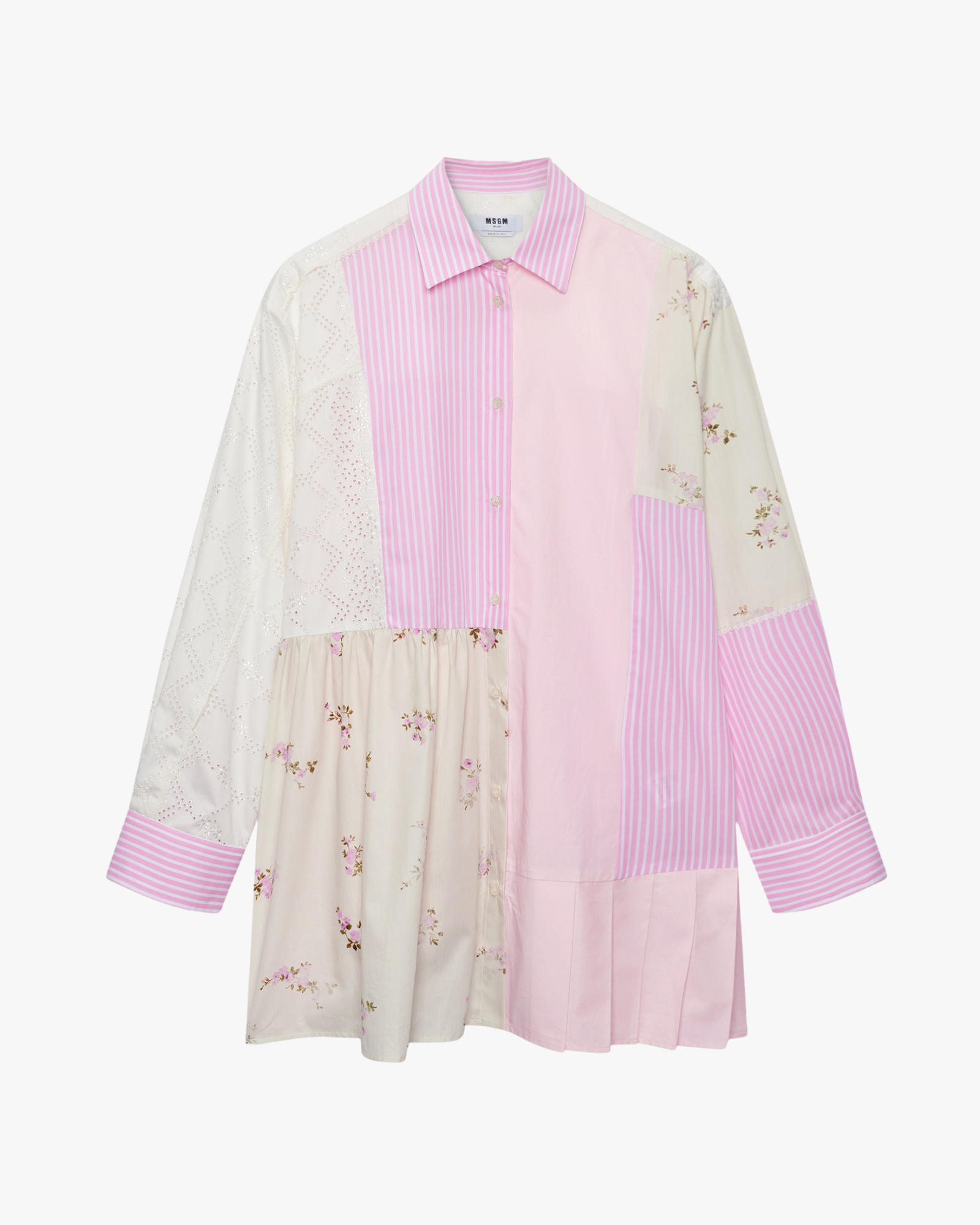 MSGM Patchwork Pink Dress