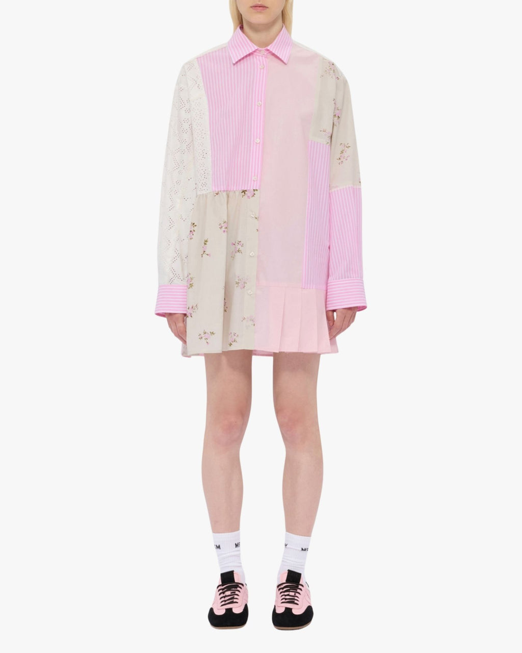 MSGM Patchwork Pink Dress