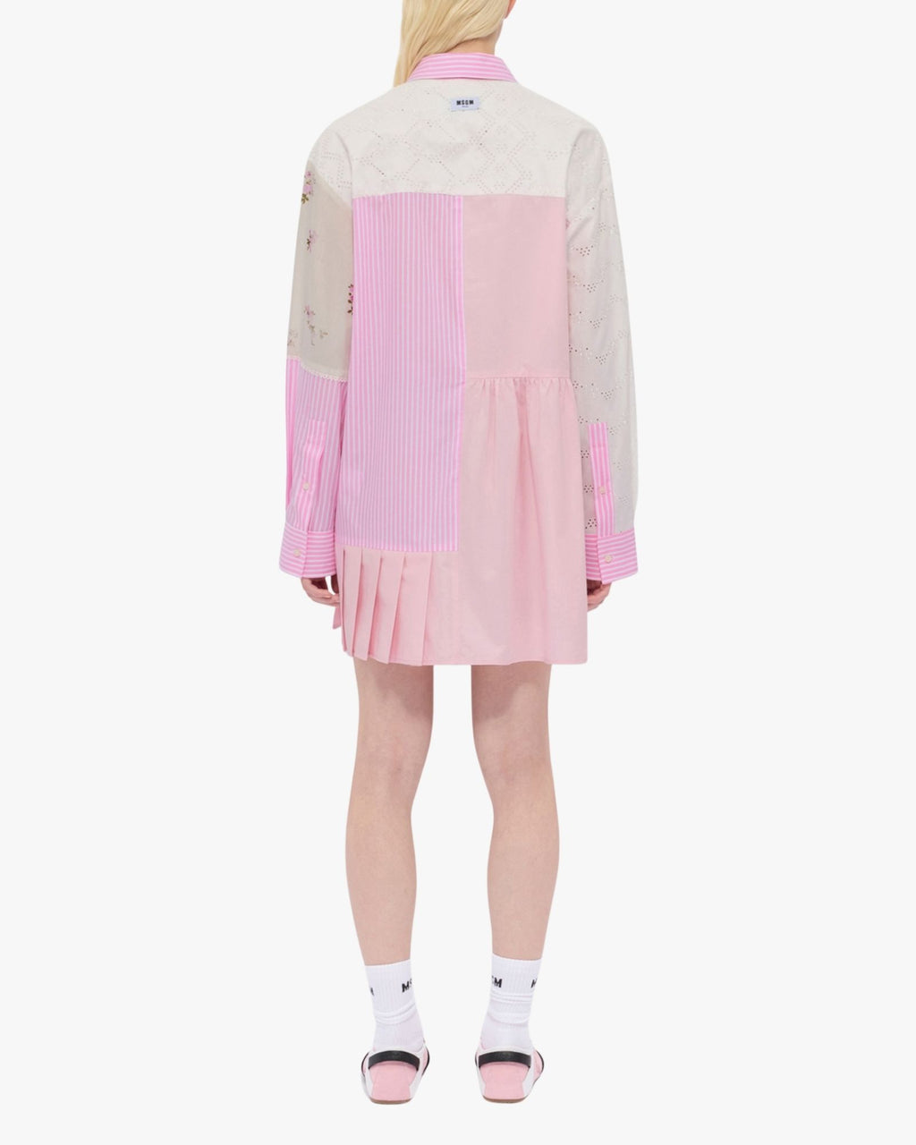 MSGM Patchwork Pink Dress