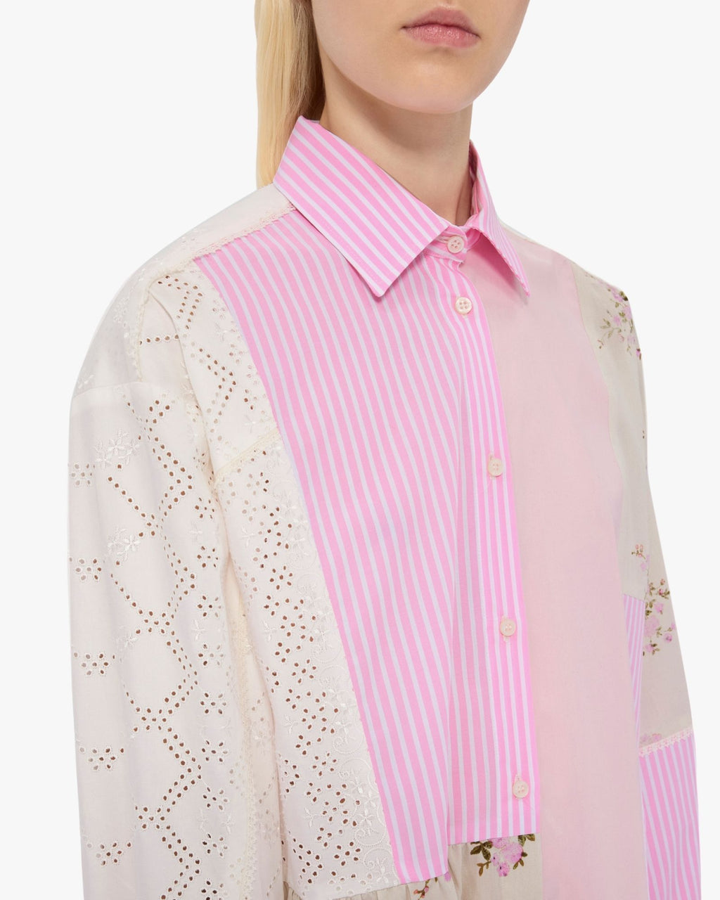MSGM Patchwork Pink Dress