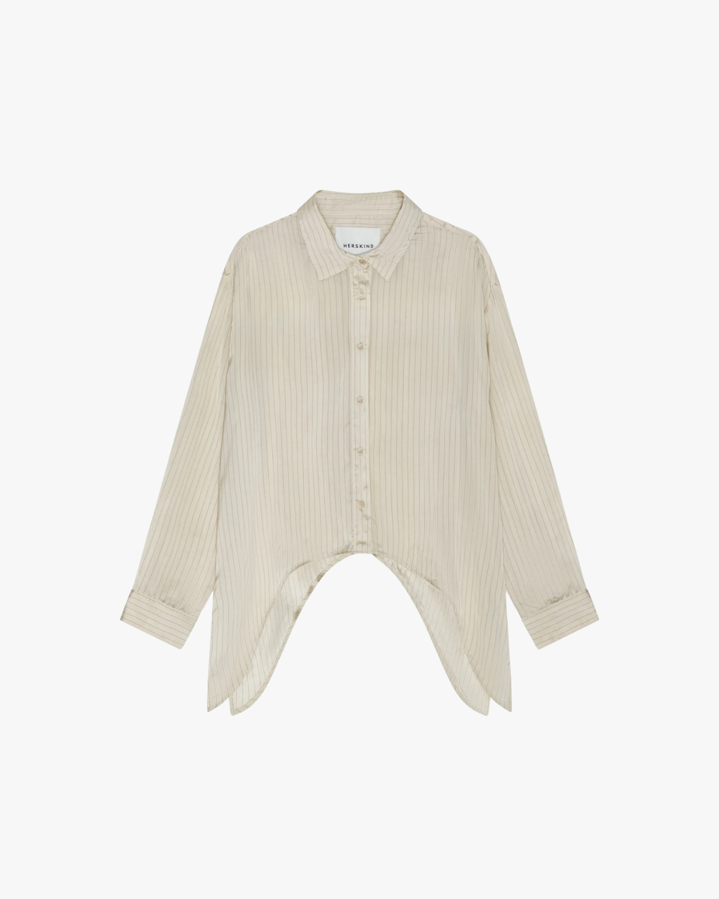 Enrico Relaxed Striped Shirt Creme