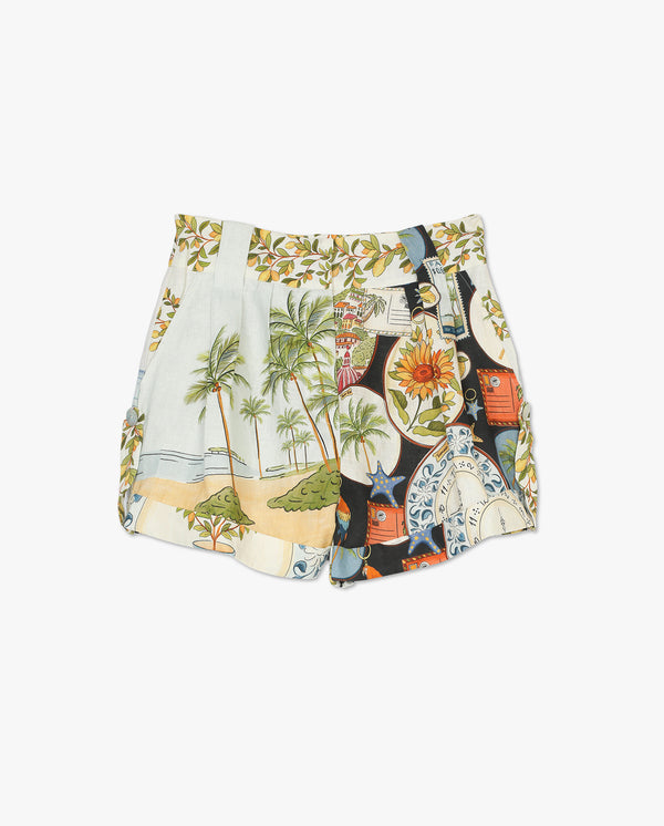 Pantaloncini con sciarpe da viaggio latino