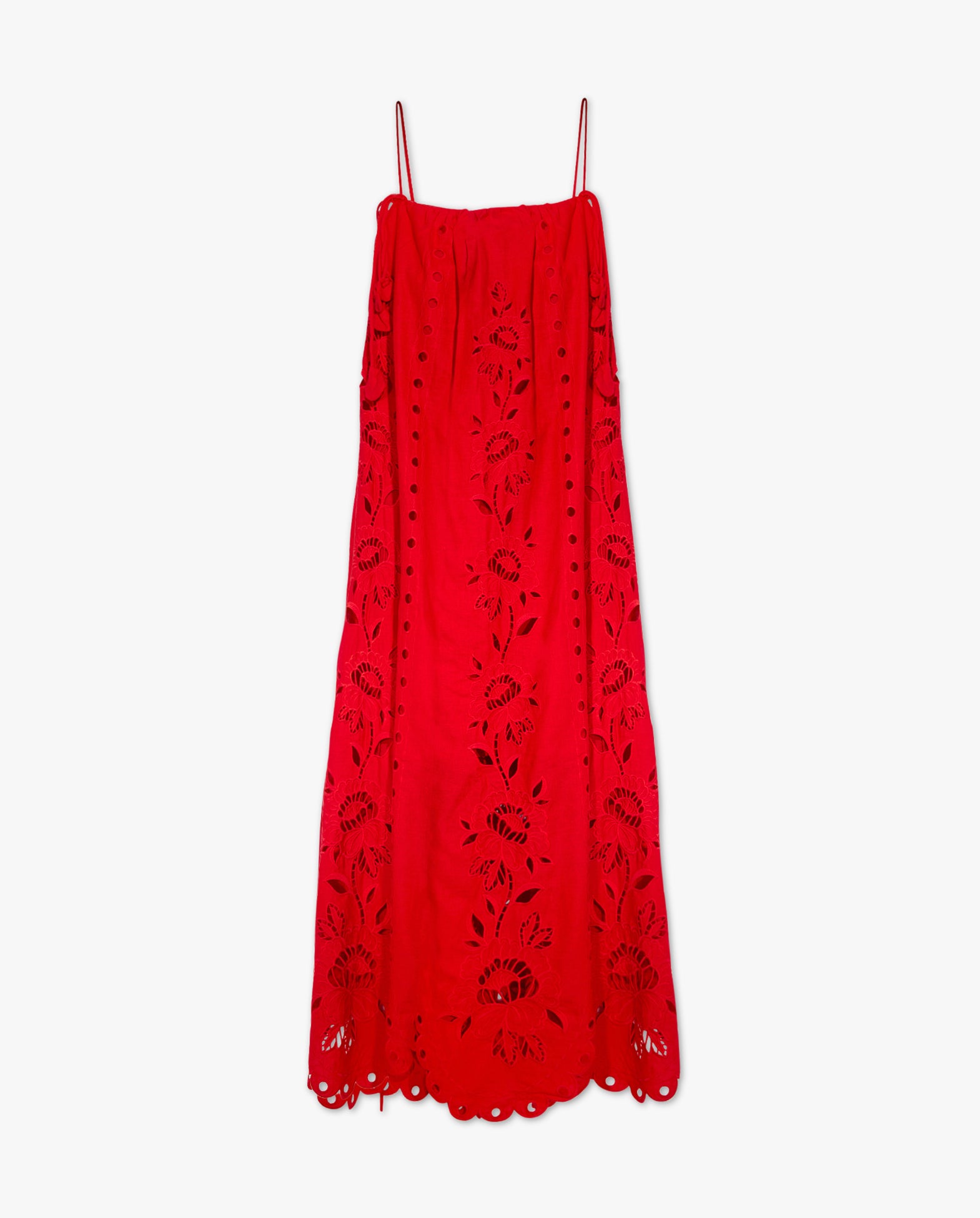 Richelieu Maxi Dress Red