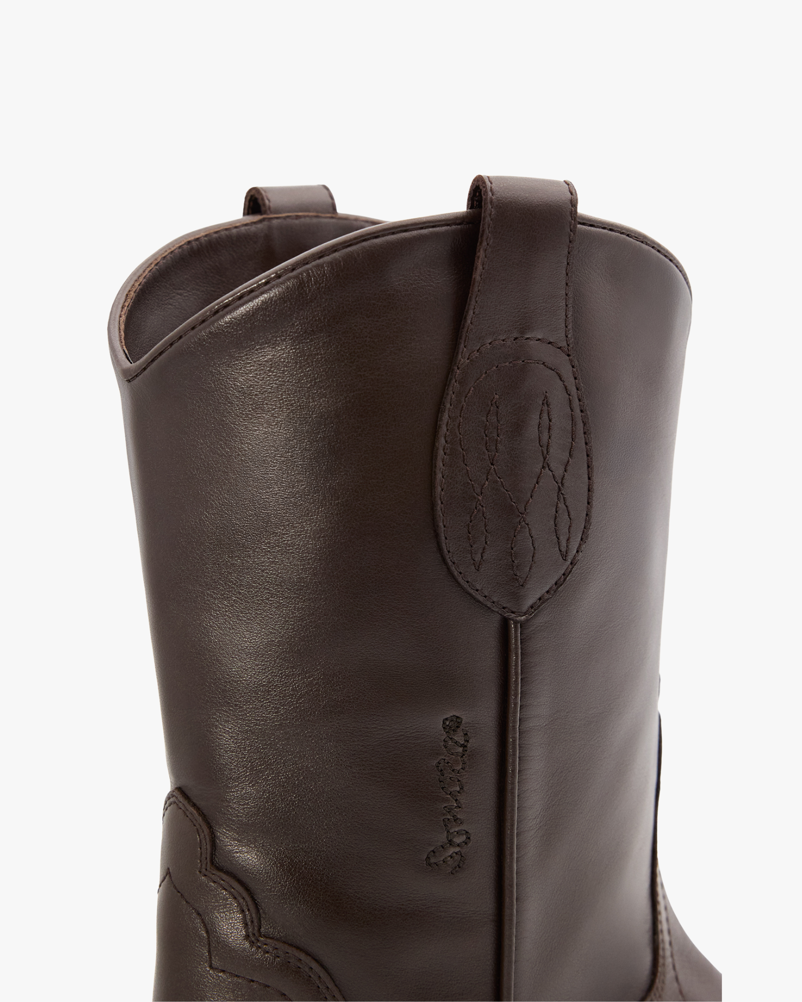 Frisco Ankle Boos in Coffe Veal Nappa