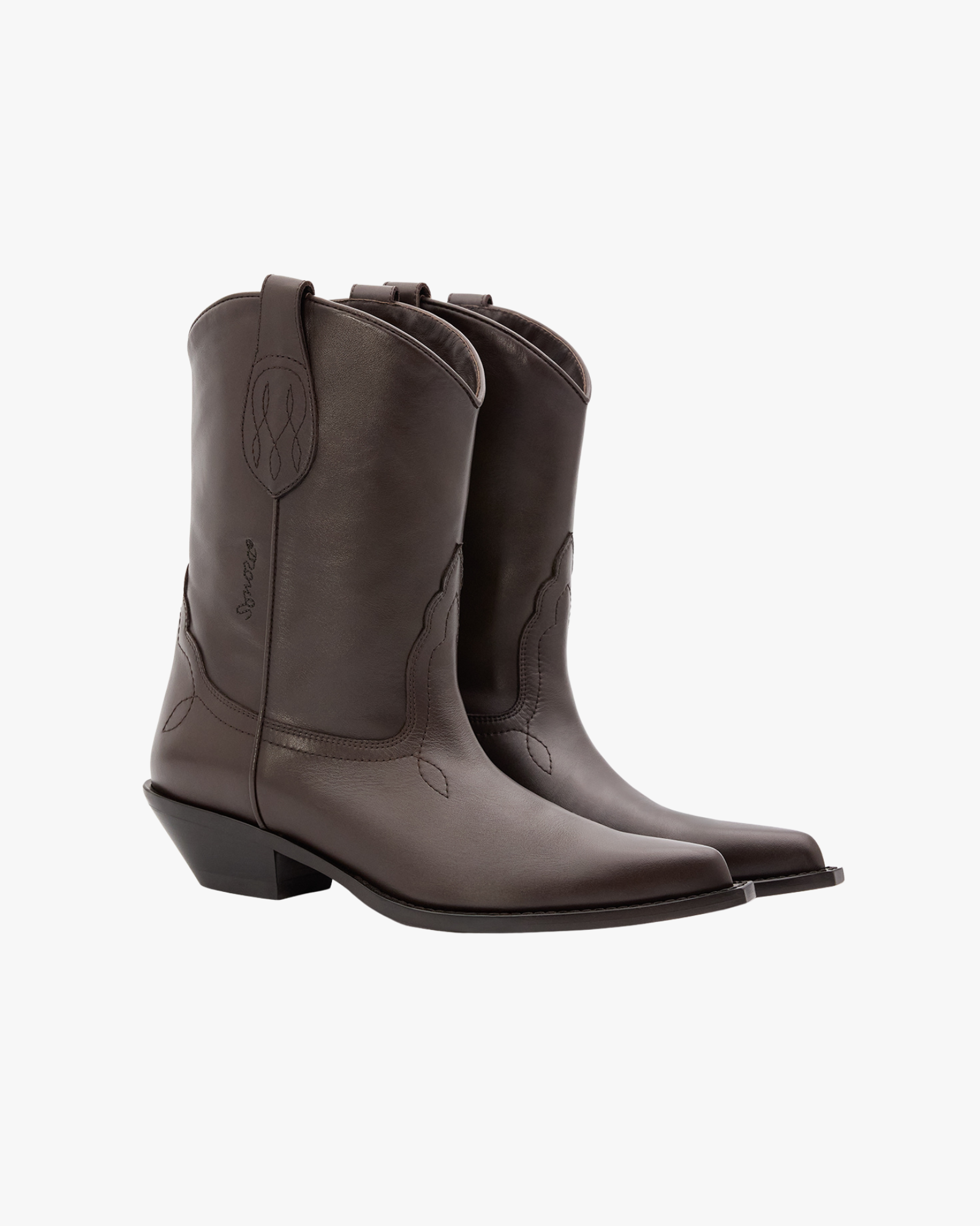 Frisco Ankle Boos in Coffe Veal Nappa