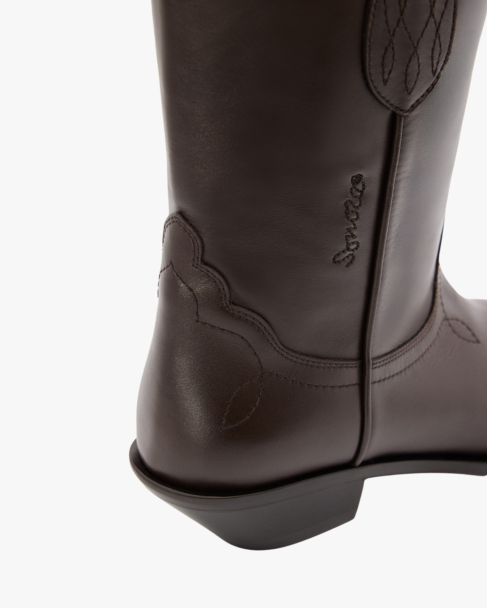 Frisco Ankle Boos in Coffe Veal Nappa