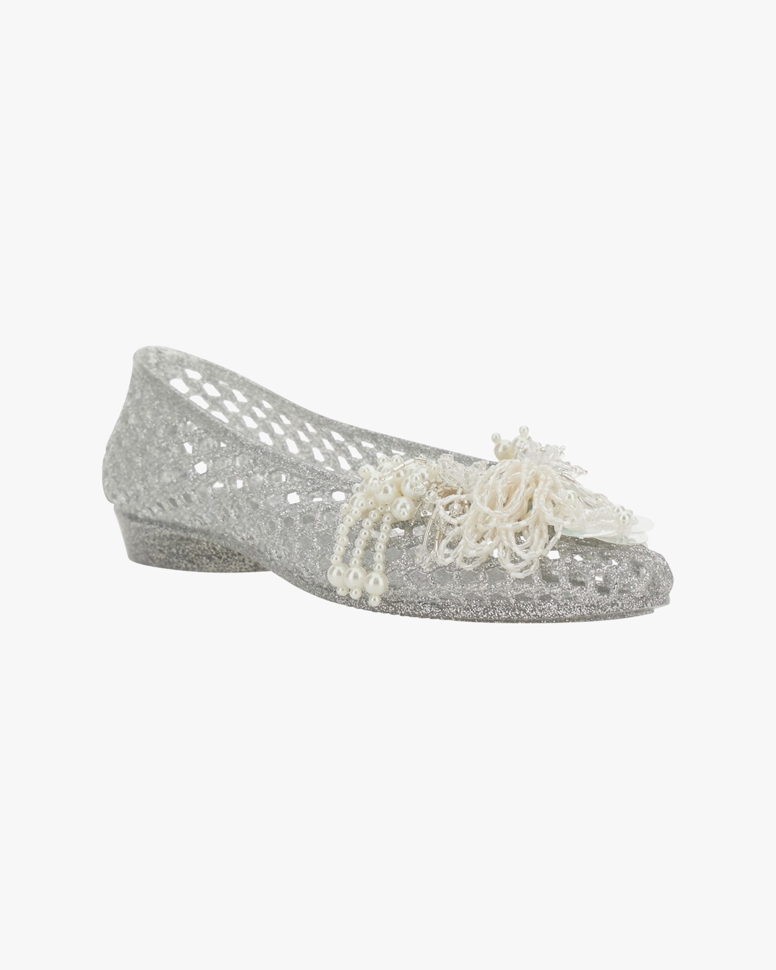 Ballerina Flats Glam Silver