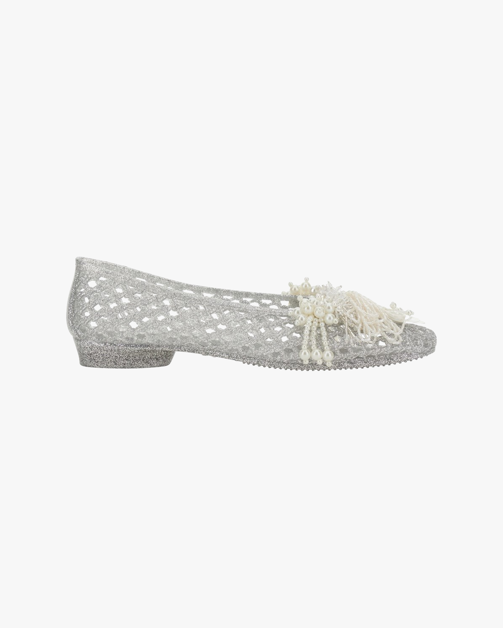 Ballerina Flats Glam Silver
