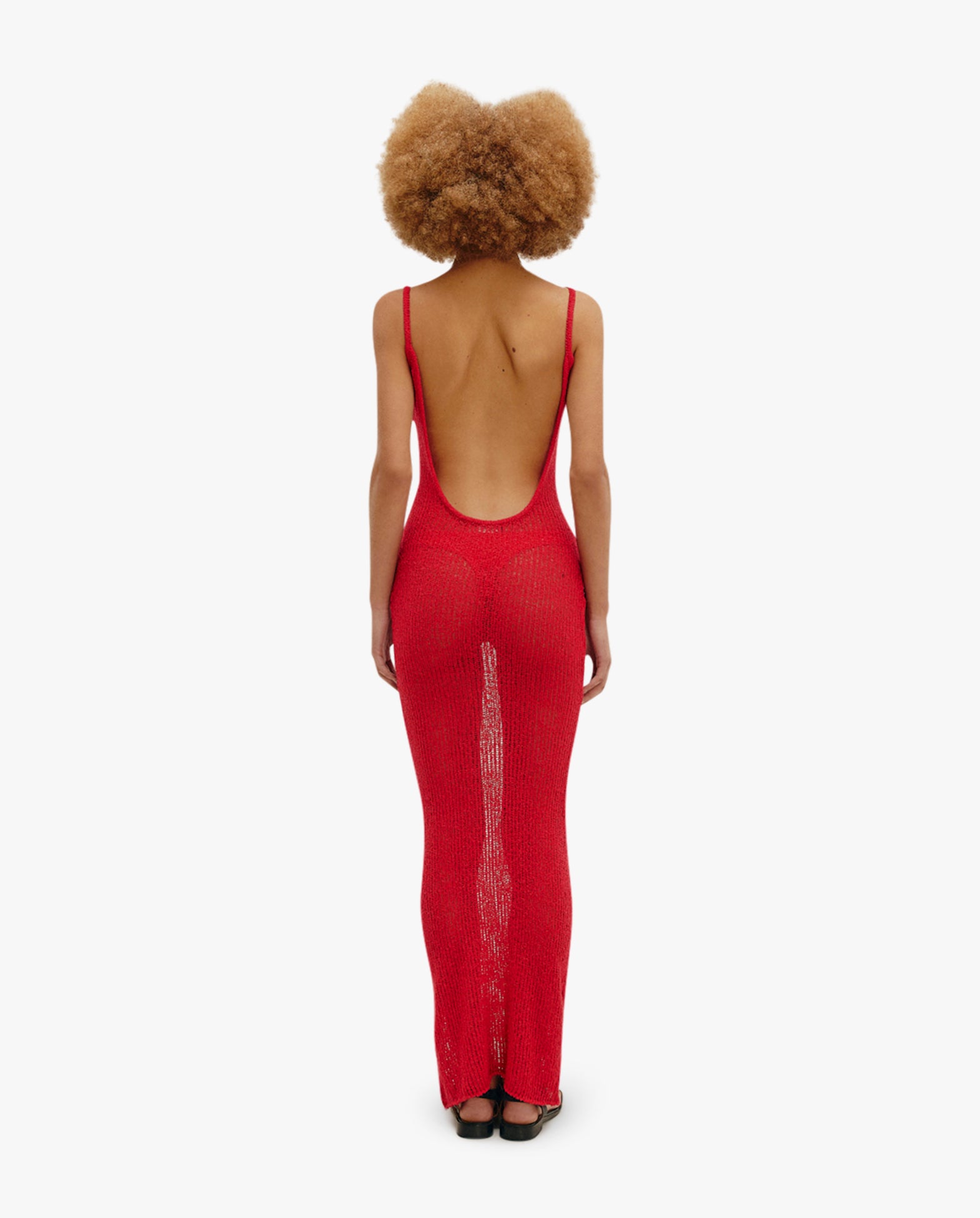 Isla Knit Dress Red Shift